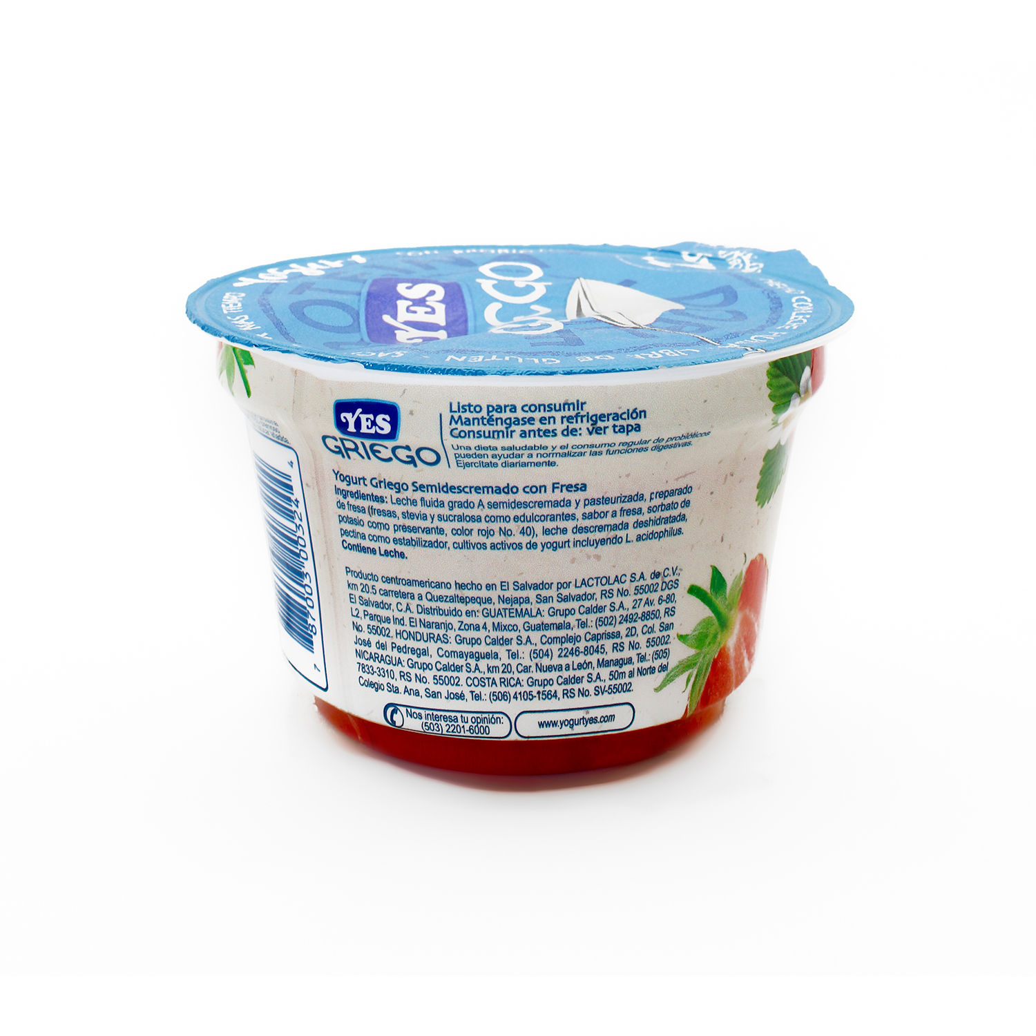 Yogurt Griego Fresa Yes Envase 150 G Auto Mercado