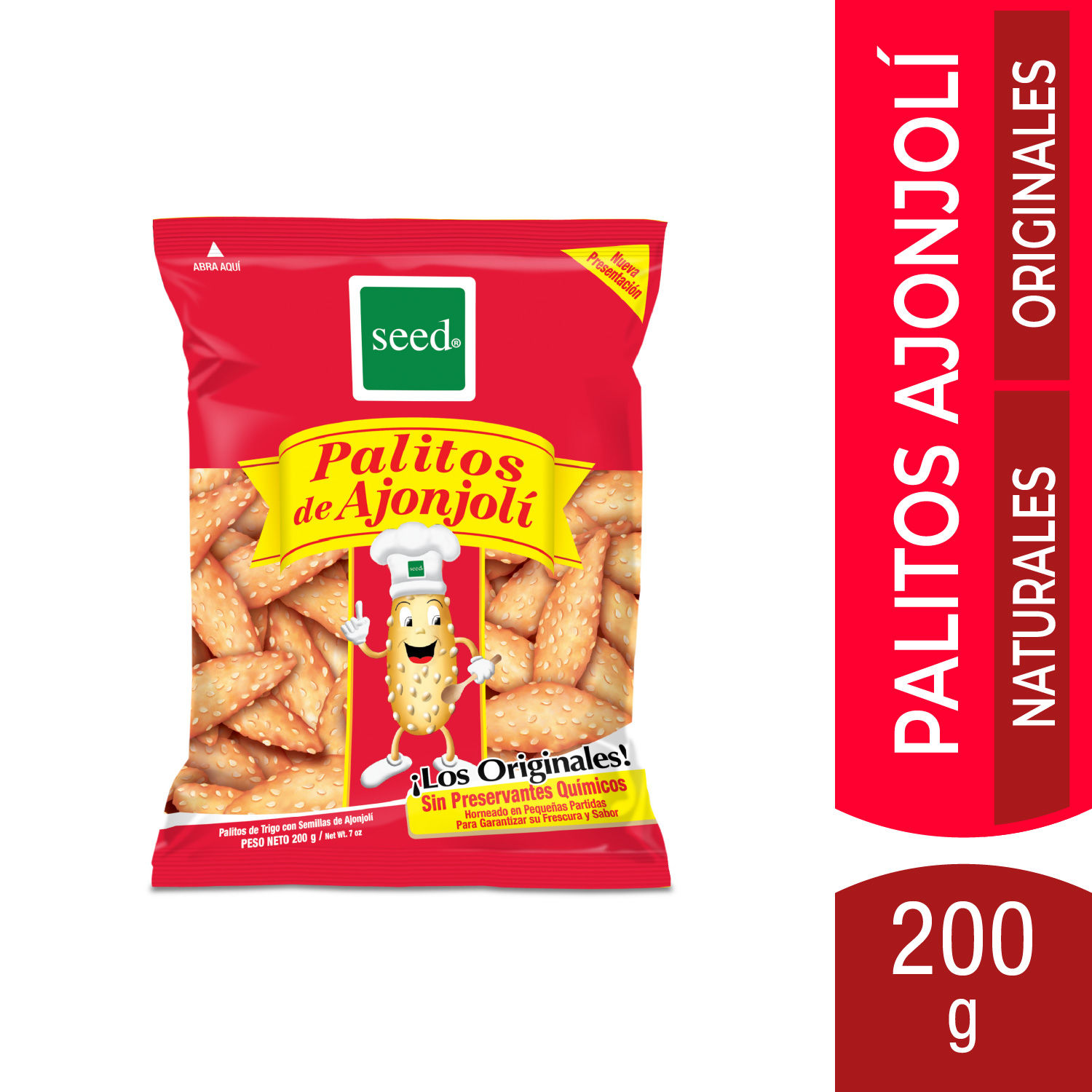 Palito Ajonjoli Seed Bolsa 200 G