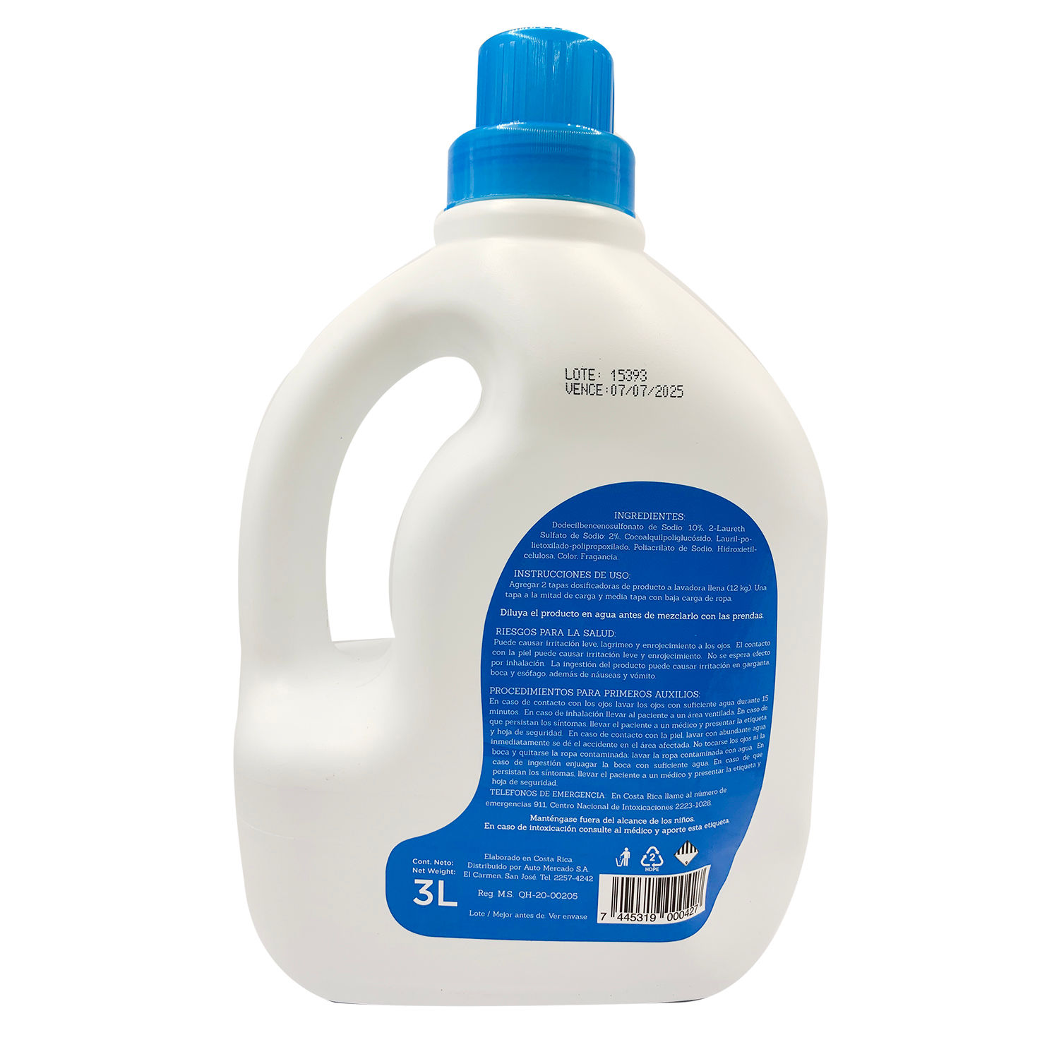 Detergente Liquido Original Bio Seleccion Auto Envase 3000 Ml