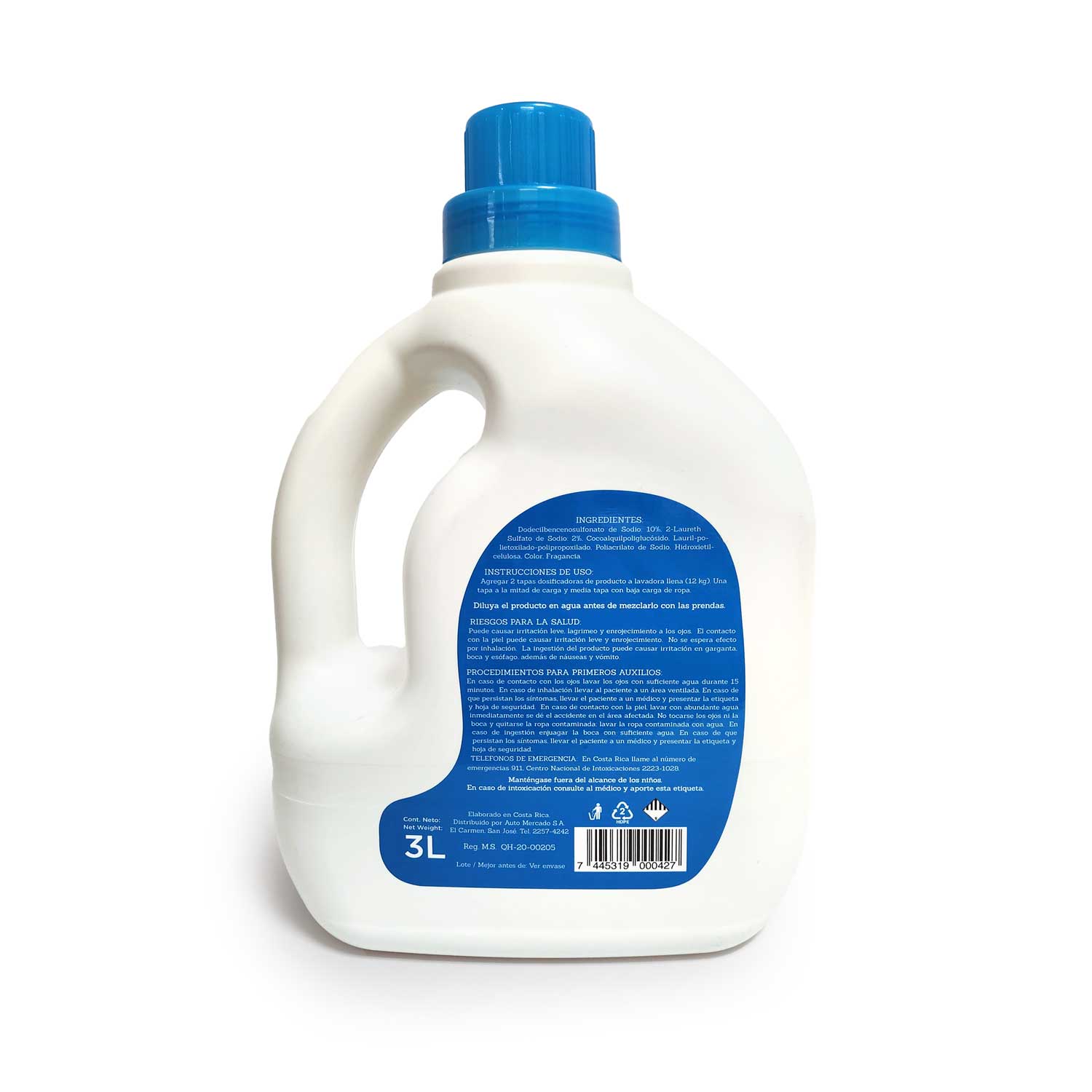 Detergente Liquido Original Bio Seleccion Auto Envase 3000 Ml