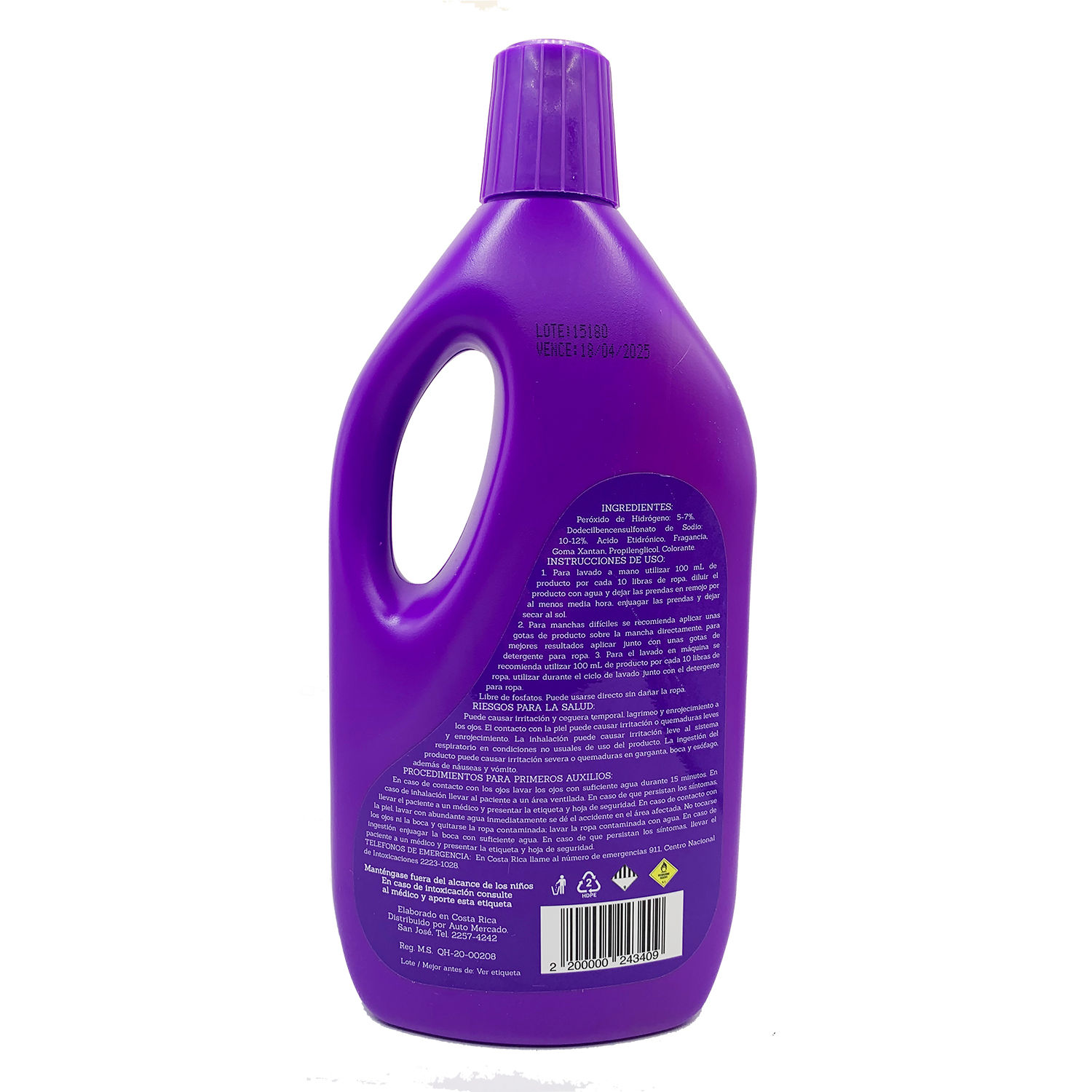 Quitamanchas Liquido Color Seleccion Auto Envase 1 L