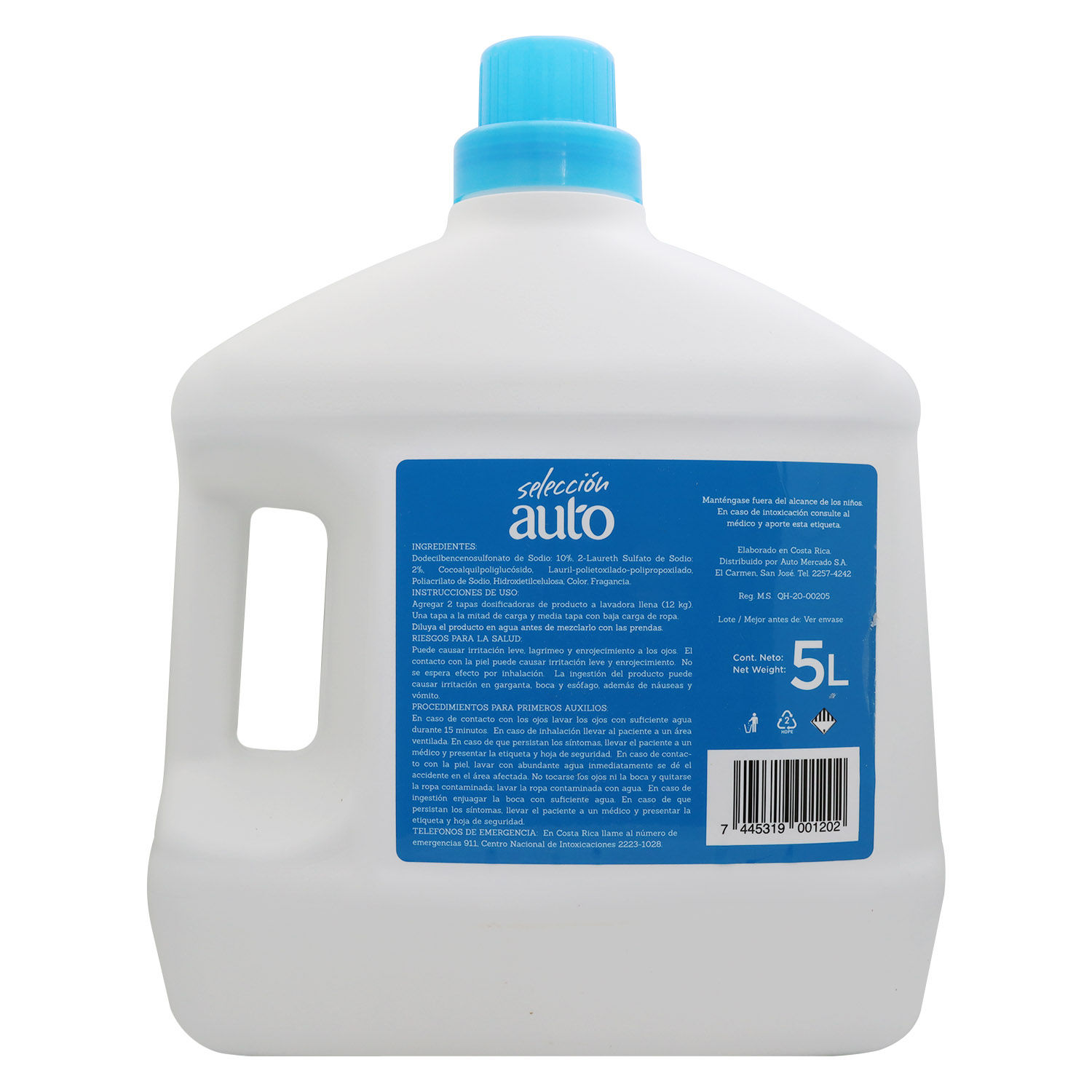 Detergente Liquido Bio Seleccion Auto Envase 5000 Ml