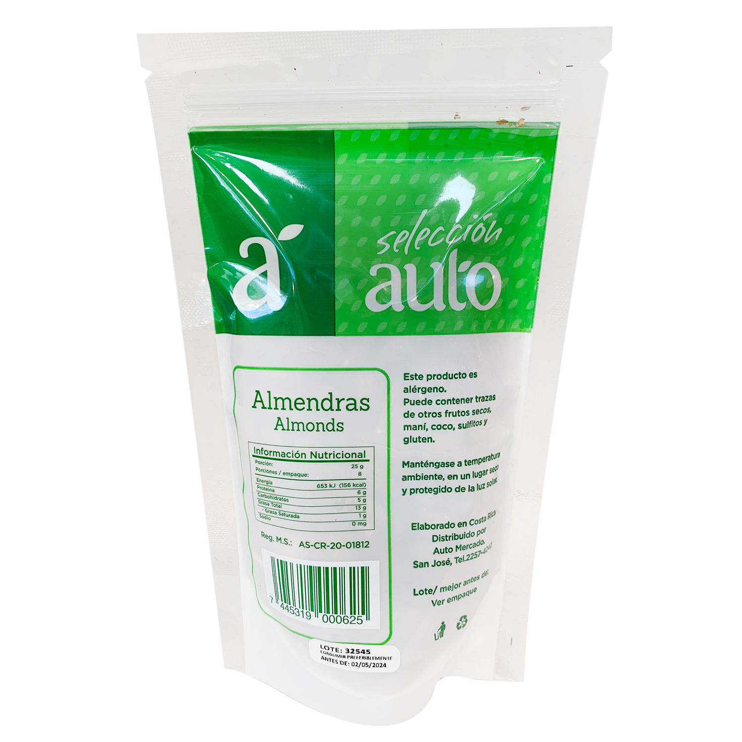 Fruta Seca Almendra Seleccion Auto Bolsa 200 G