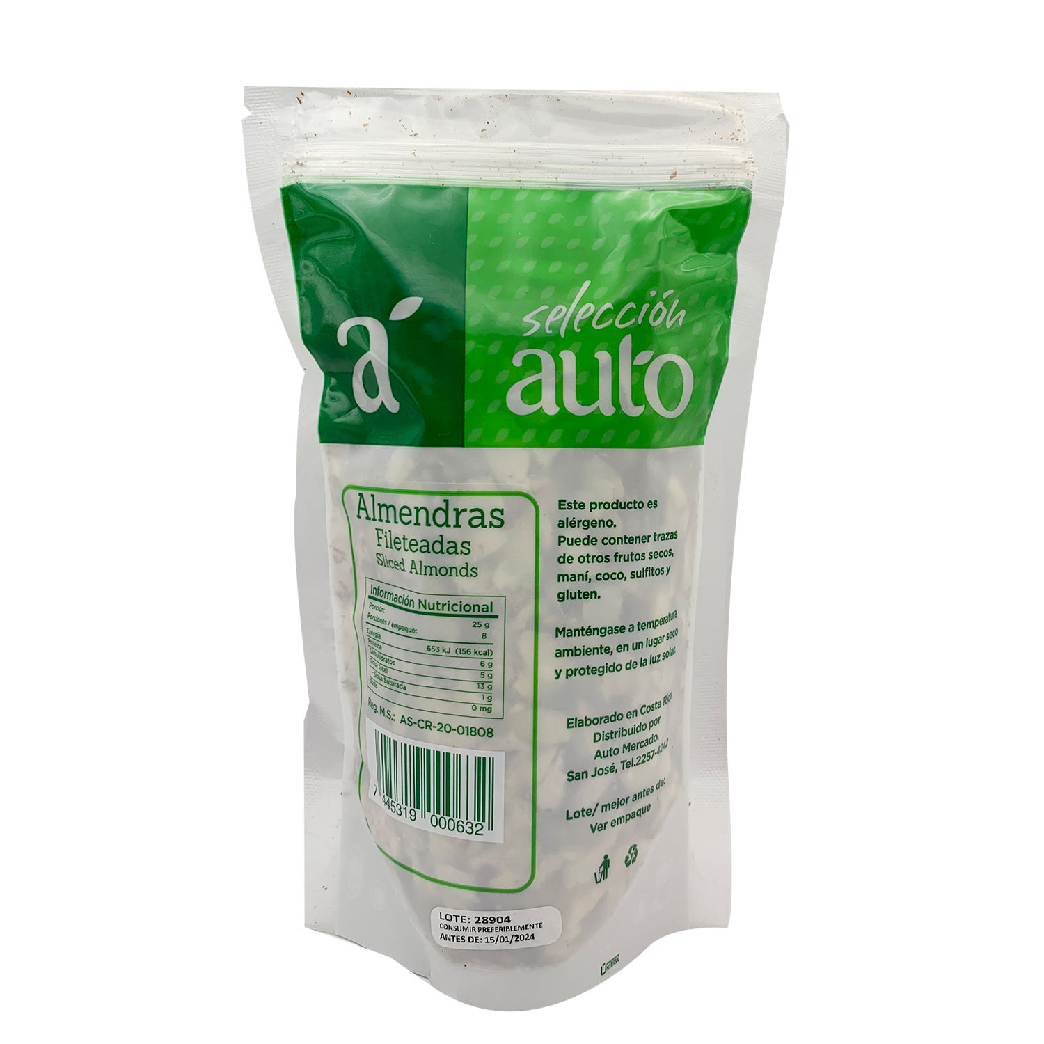 Fruta Seca Almendra Tajadas Seleccion Auto Bolsa 200 G