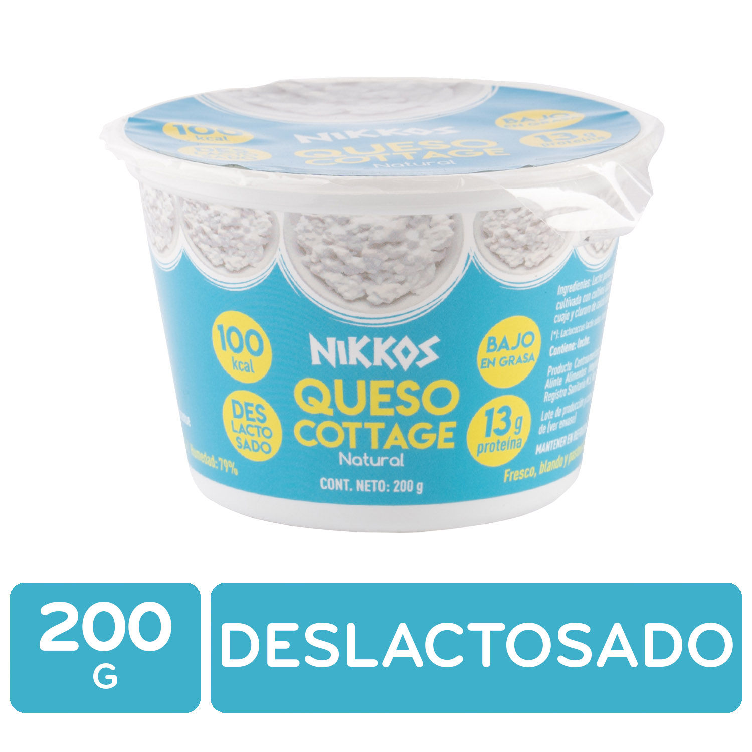 Queso Cottage Natural Nikkos Envase 200 G