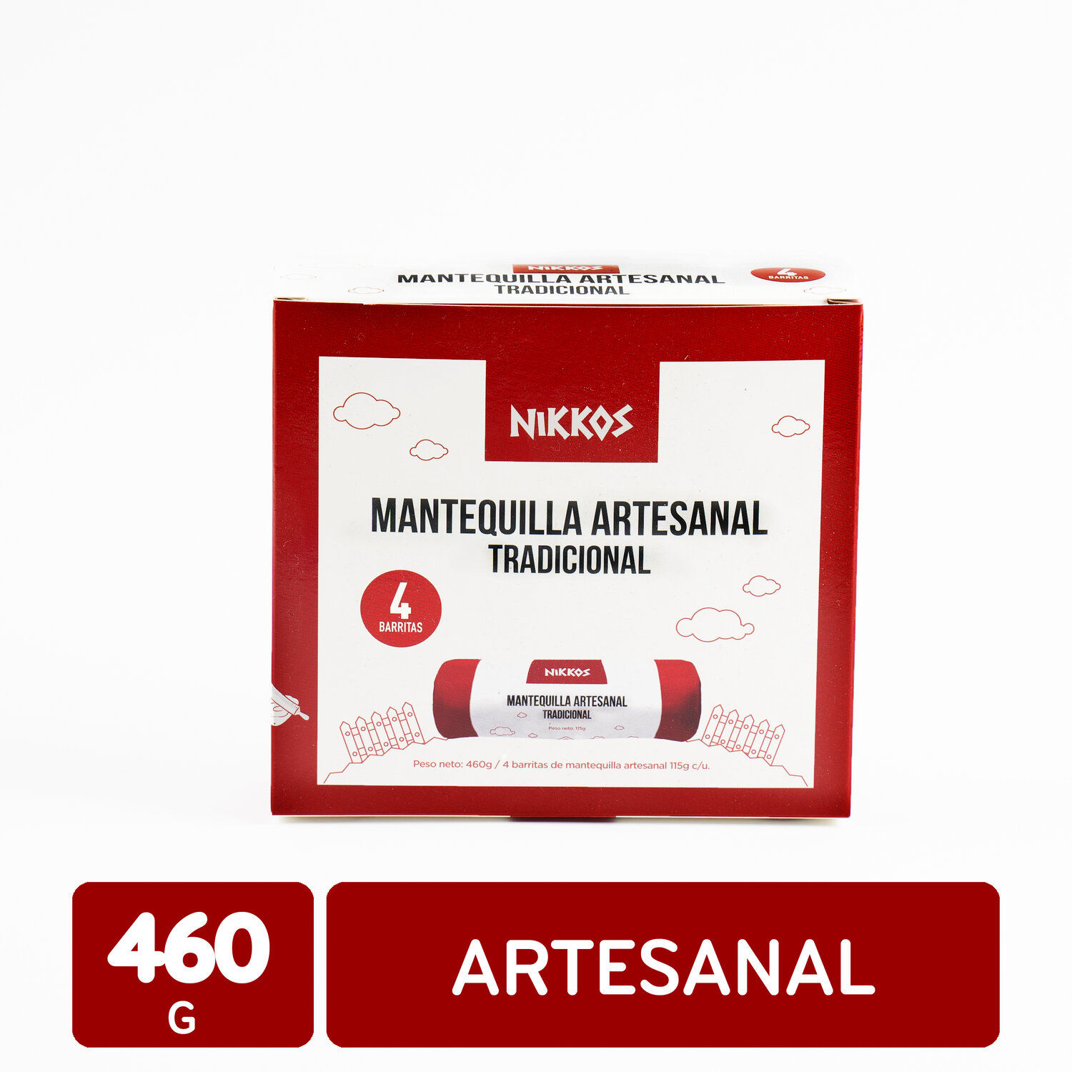 Mantequilla Tradicional 4u Nikkos Paquete 460 G