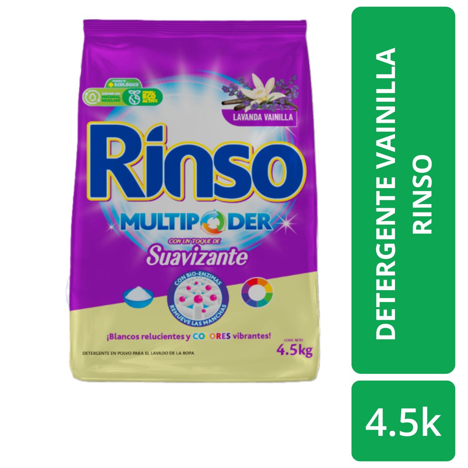 Detergente Polvo Vainilla Rinso Bolsa 4.5 Kg