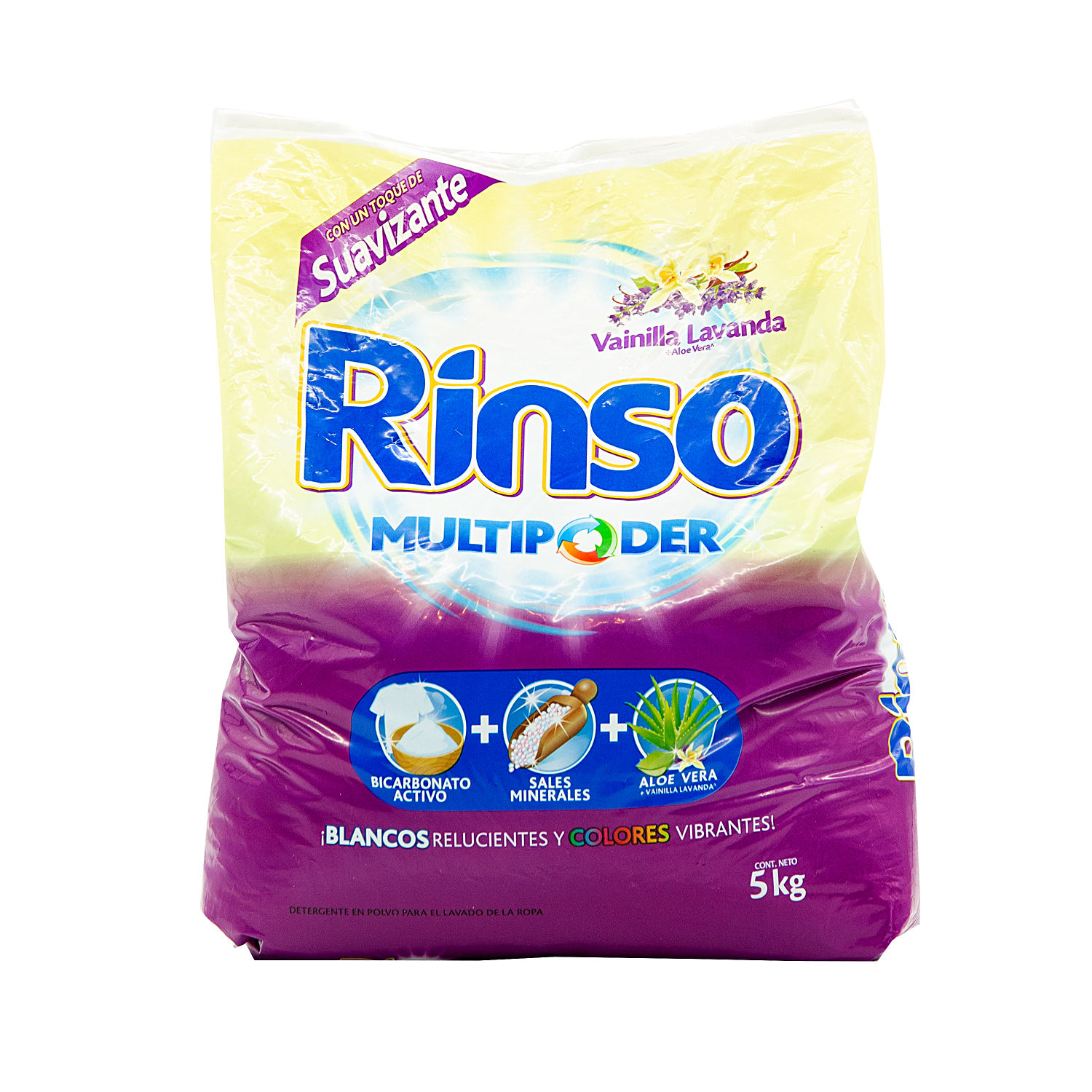 Detergente Polvo Vainilla Rinso Bolsa 4.5 Kg