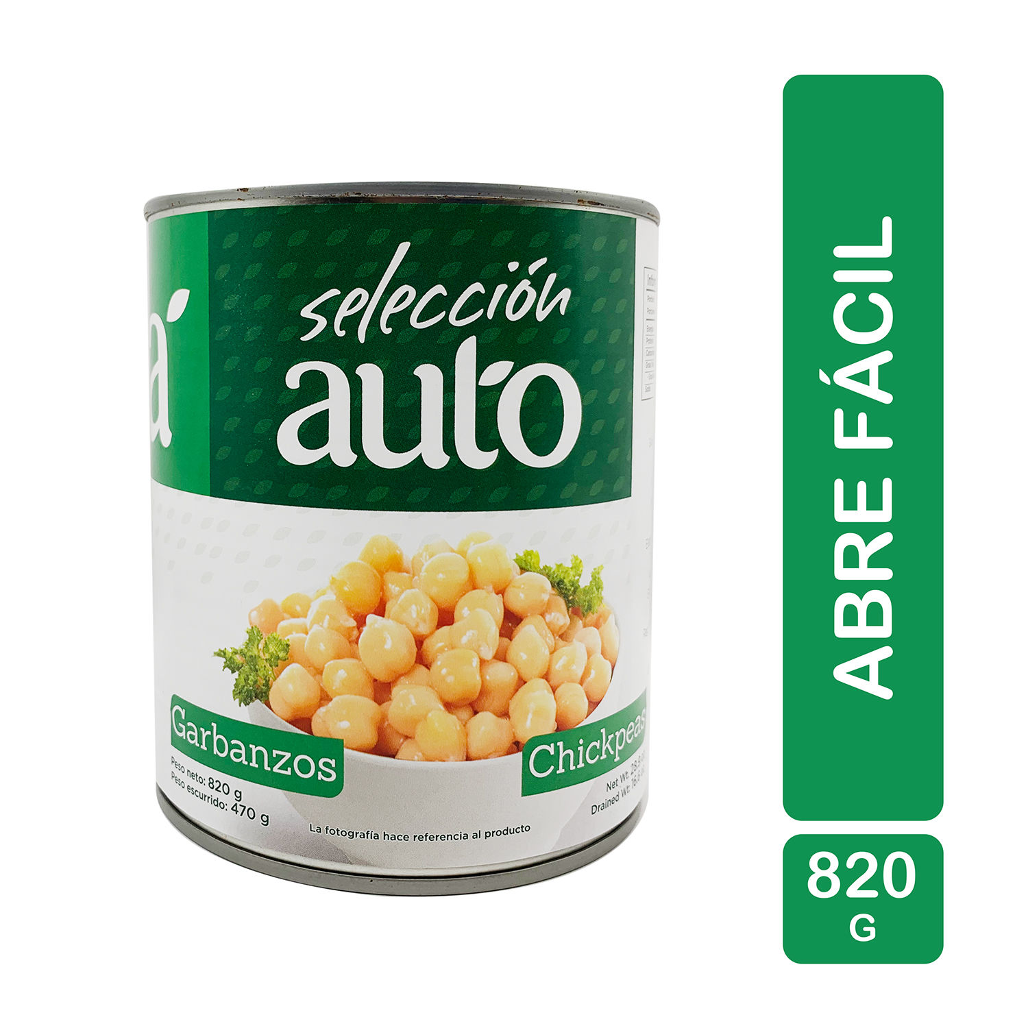 Garbanzo Seleccion Auto Lata 820 G