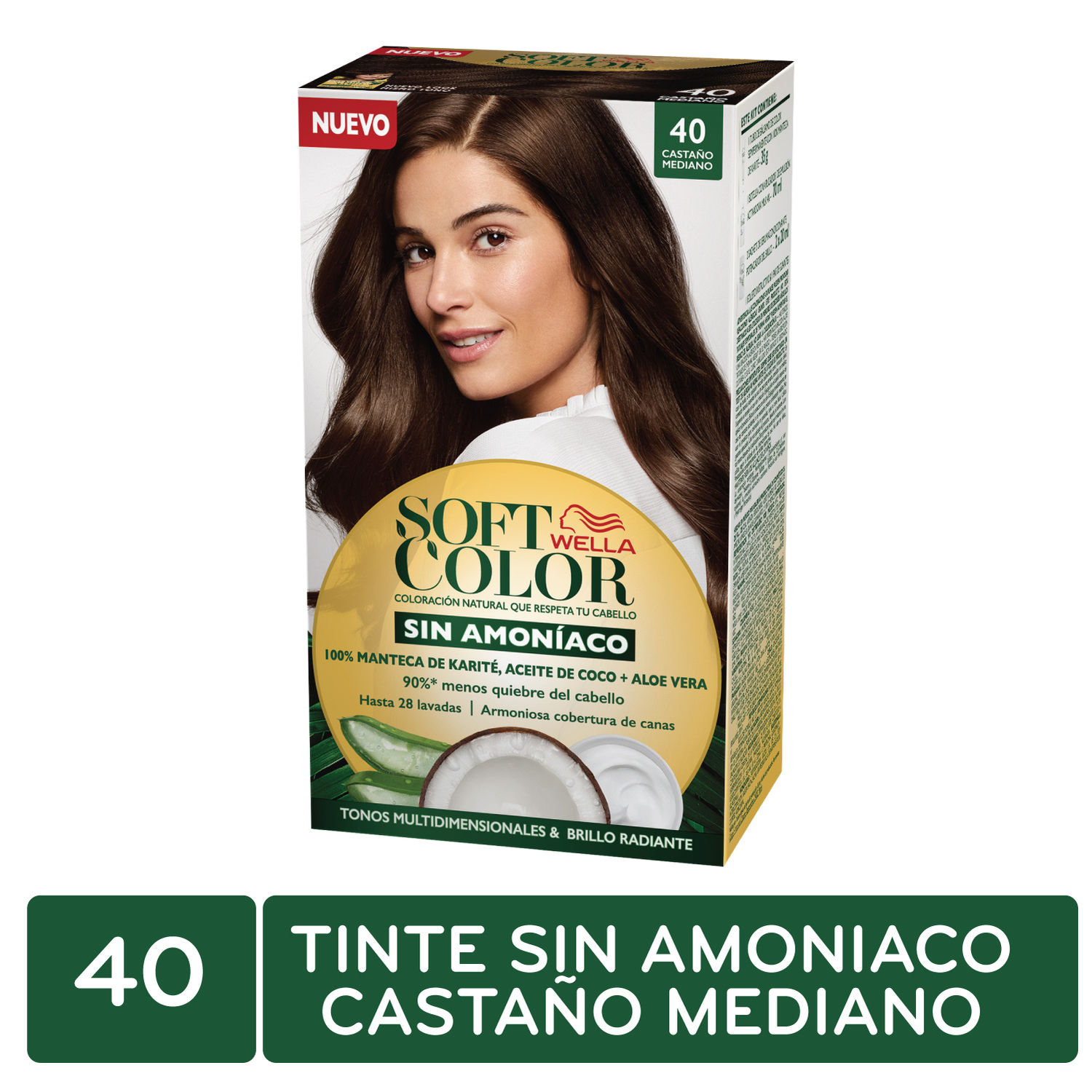 Tinte Permanente Con Amoniaco Castaño 40 Wella Caja 1 Unid