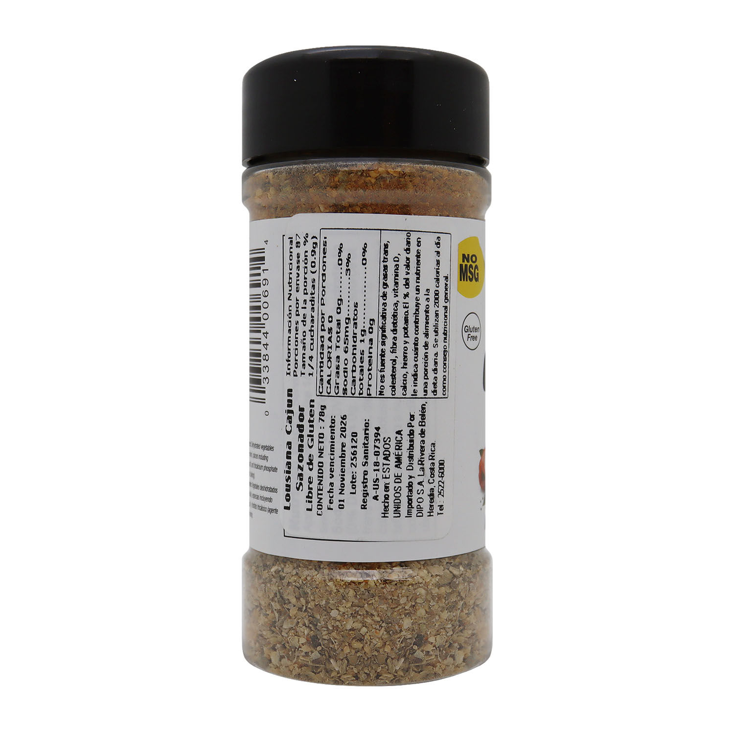 Sazonador Cajun Louisiana Badia Envase 78 G