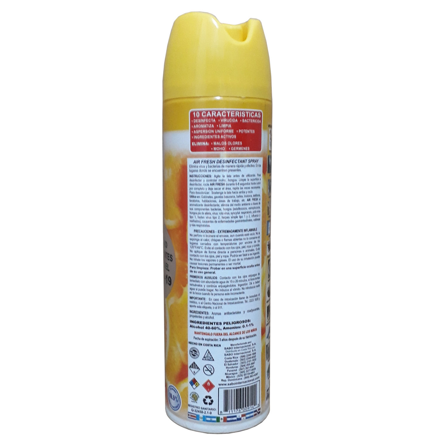 Desinfectante Aerosol Citrus  Sabo Lata 590 Ml