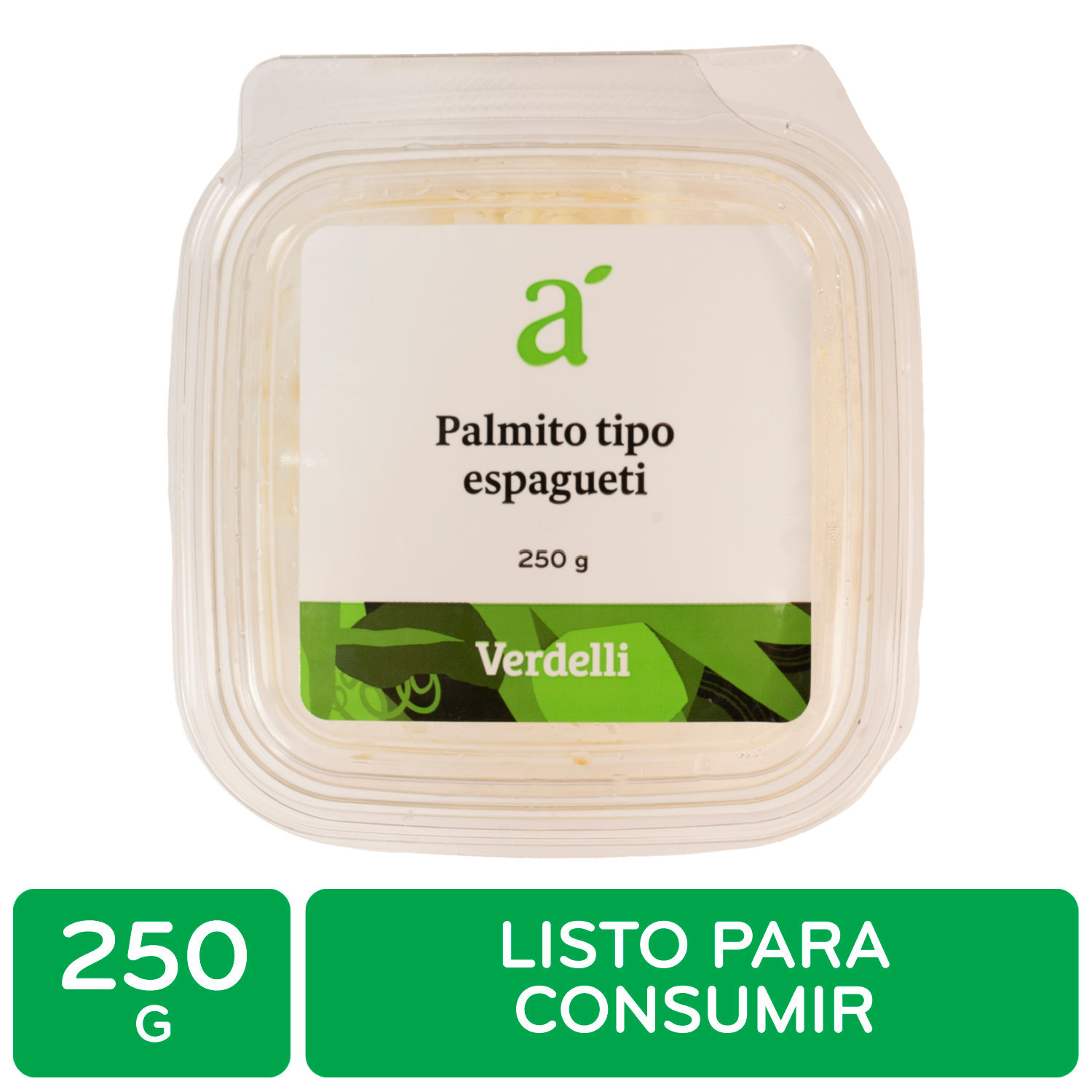 Palmito Tipo Spagueti Auto Mercado Bandeja 250 G