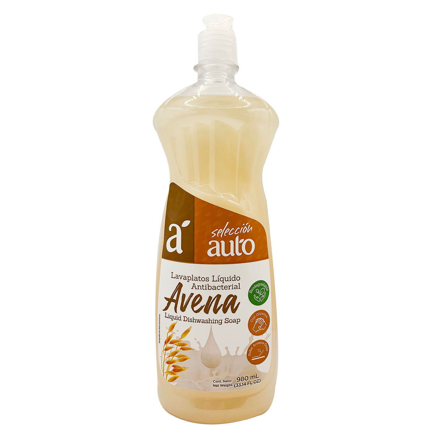 Lavaplatos Liquido Avena Seleccion Auto Envase 980 Ml