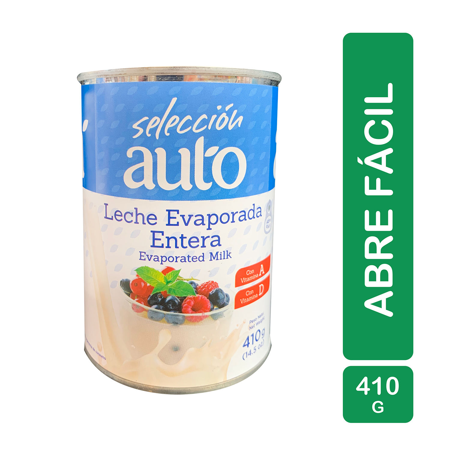 Leche Evaporada Seleccion Auto Lata 410 G