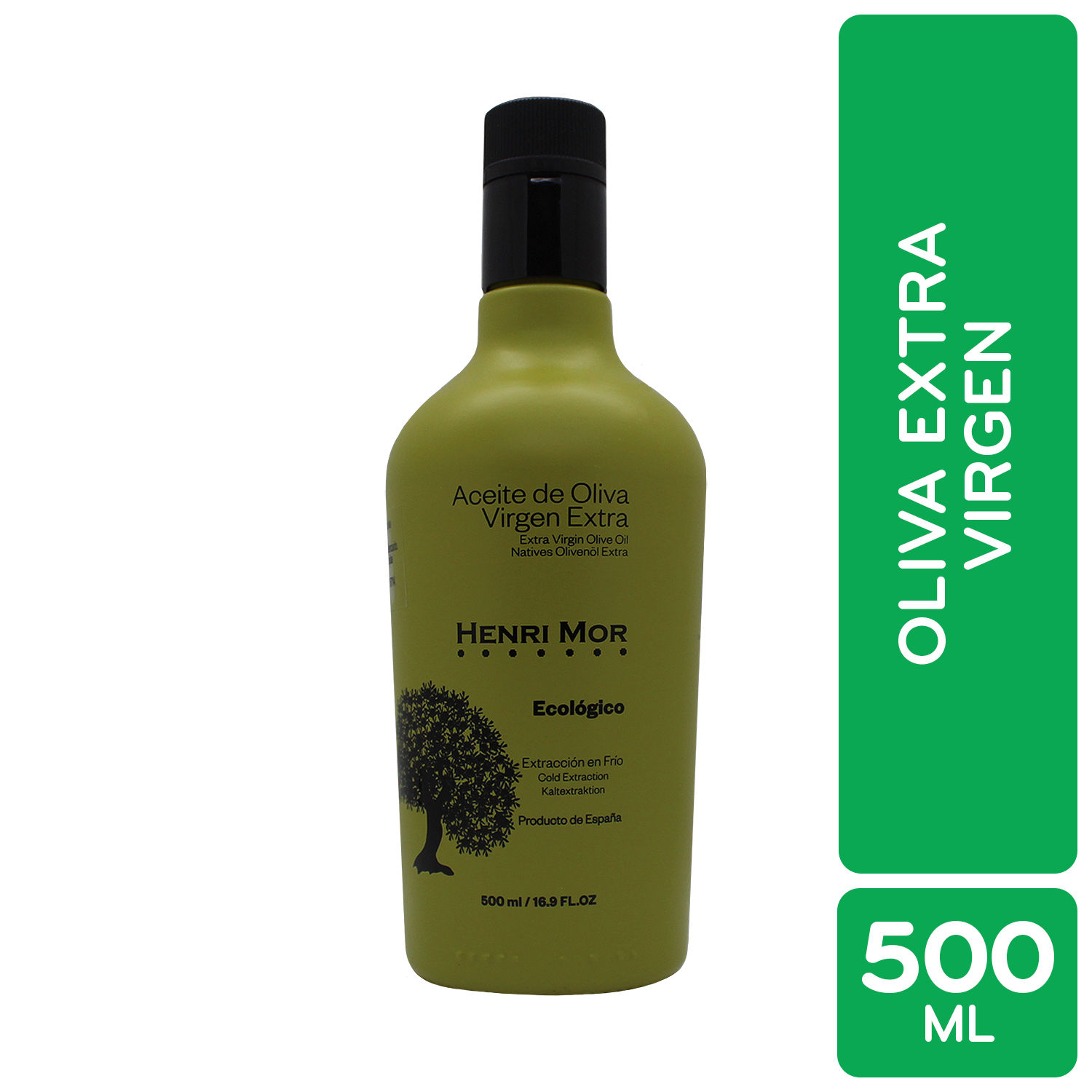 Aceite Oliva Extra Virgen Ecologico Henri Mor Botella 500 Ml