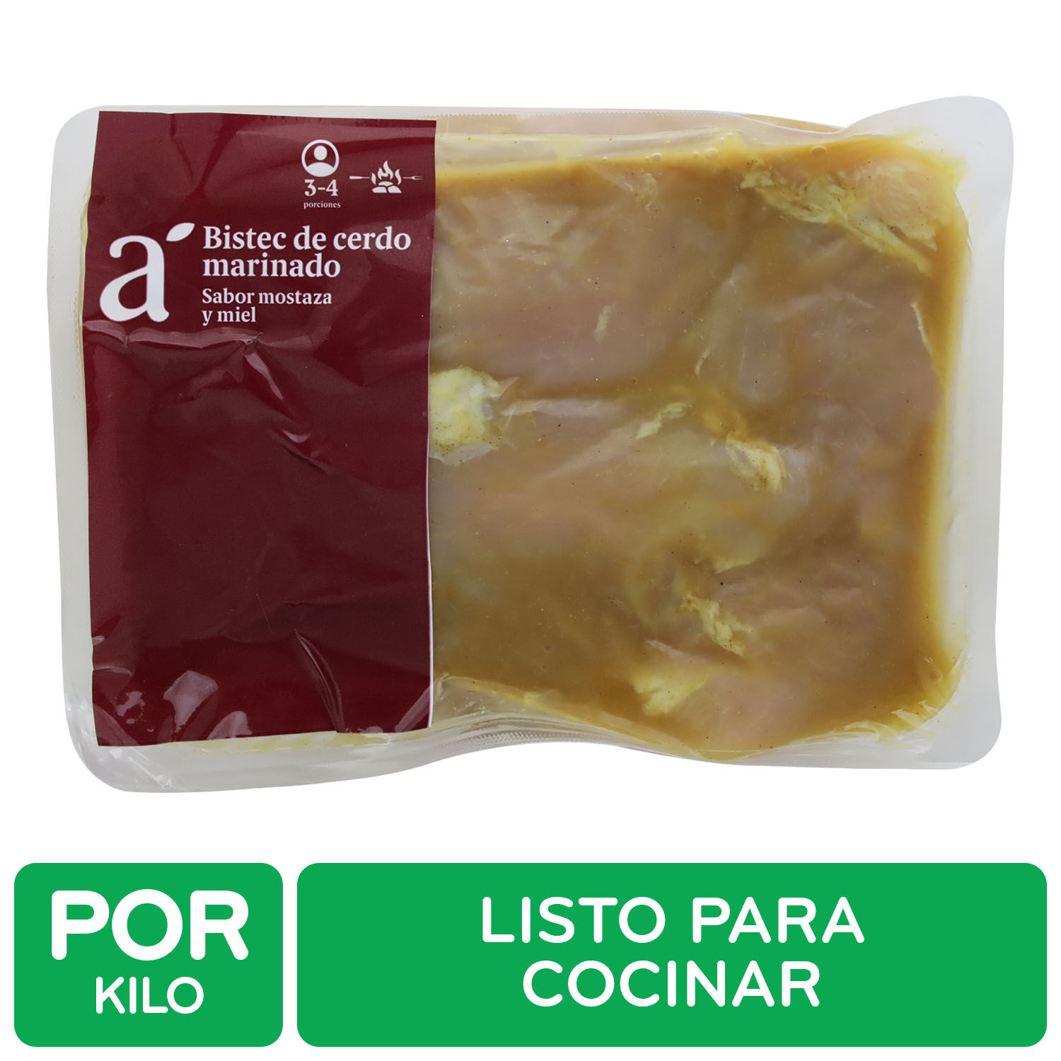 Bistec De Cerdo Mostaza Miel Auto Mercado Kilogramo