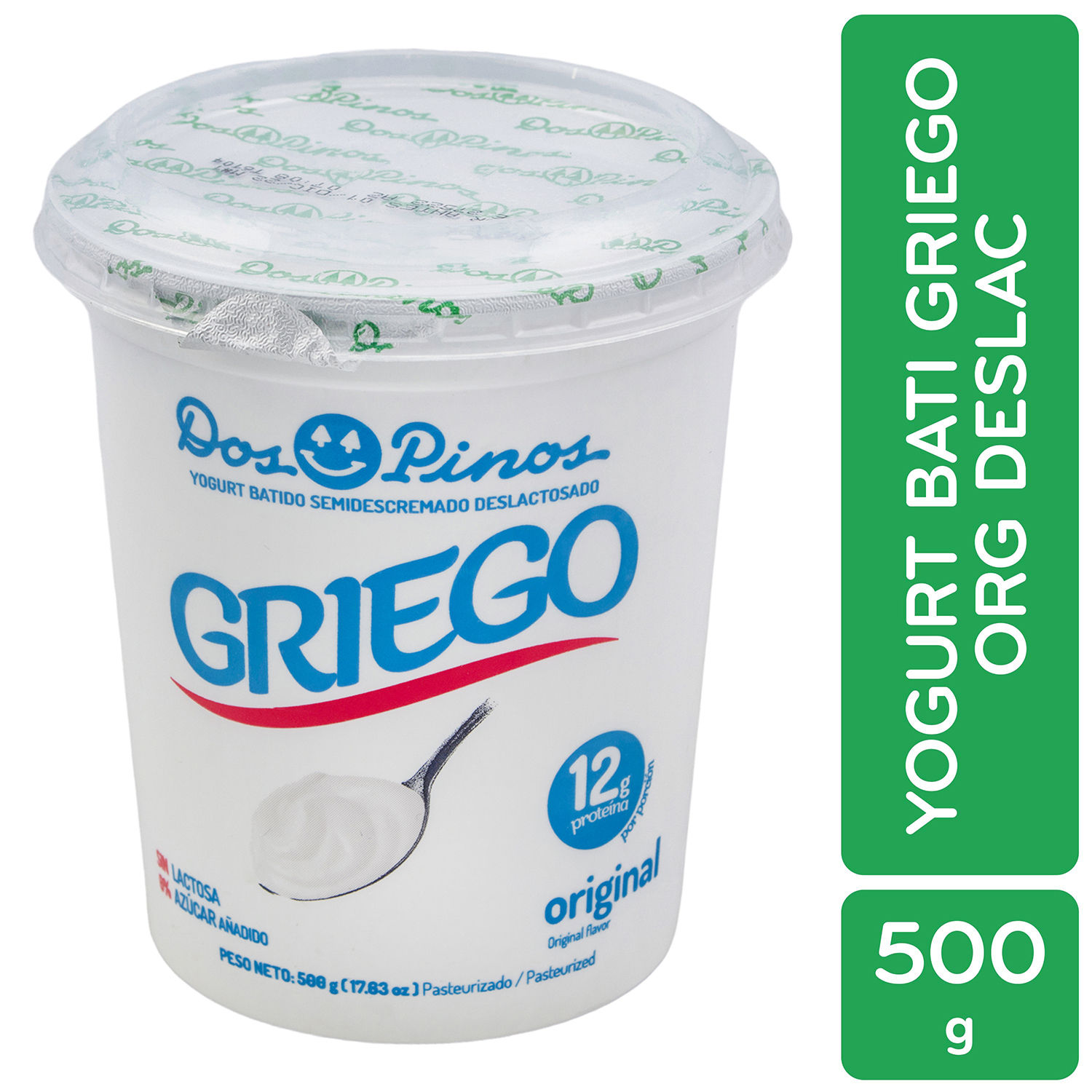 Yogurt Griego Original Dos Pinos Envase 500 G Auto Mercado