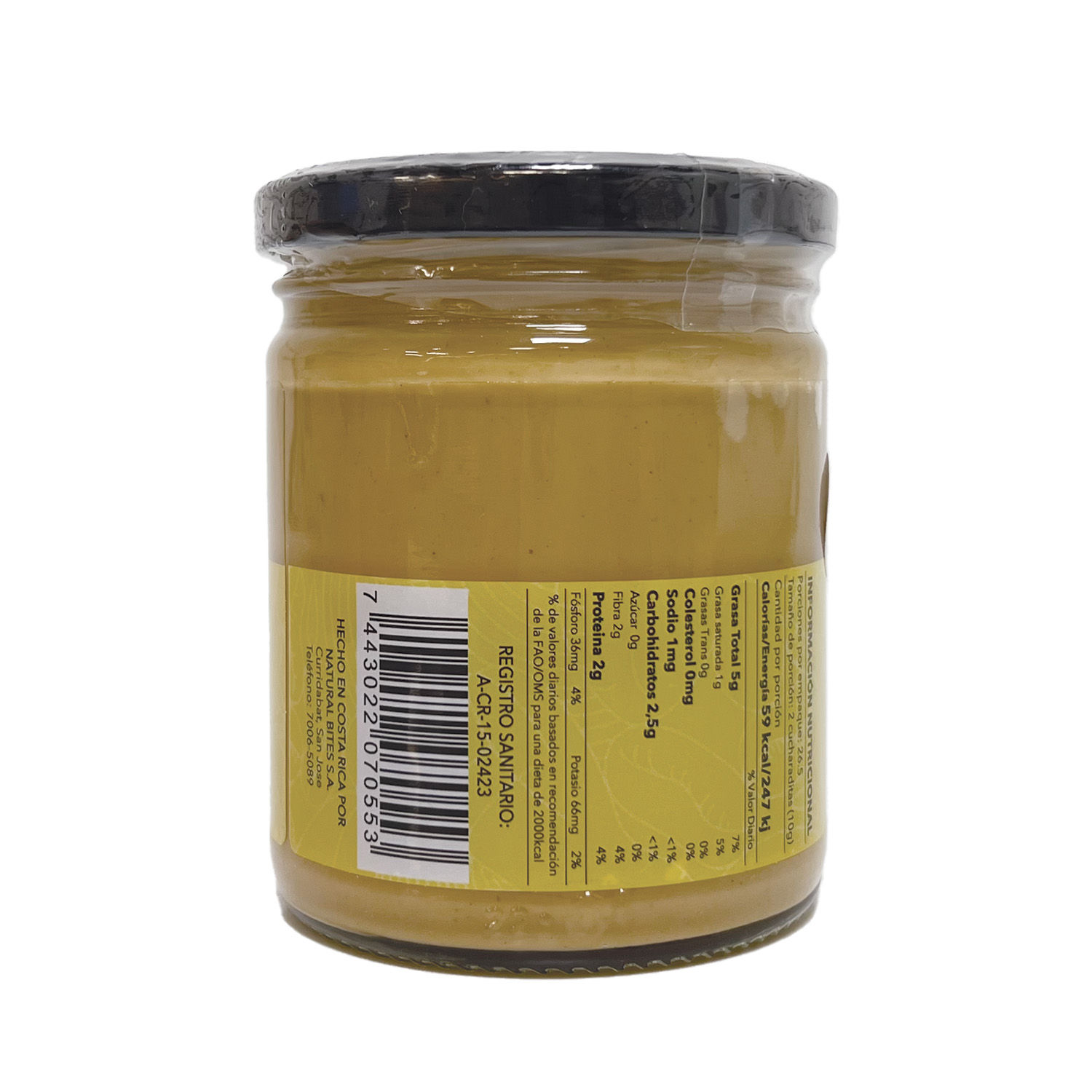 Mantequilla Mani Sin Azucar Natural Bites Envase 265 G