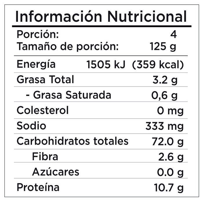 Base Pizza Integral Seleccion 4 Unidades Auto Paquete 500 G