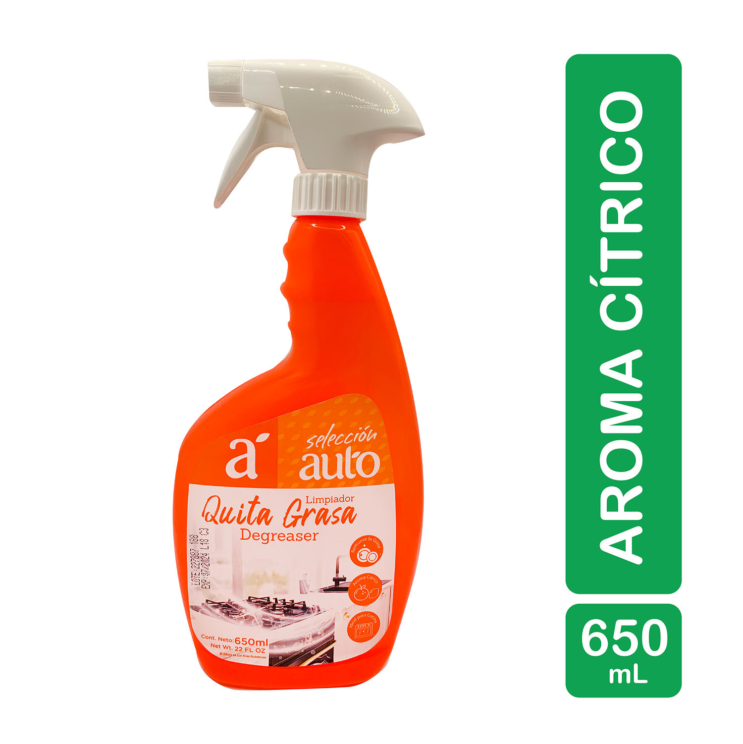 Limpiador Cocina Antigrasa Citrico Selección Auto Envase 650 Ml