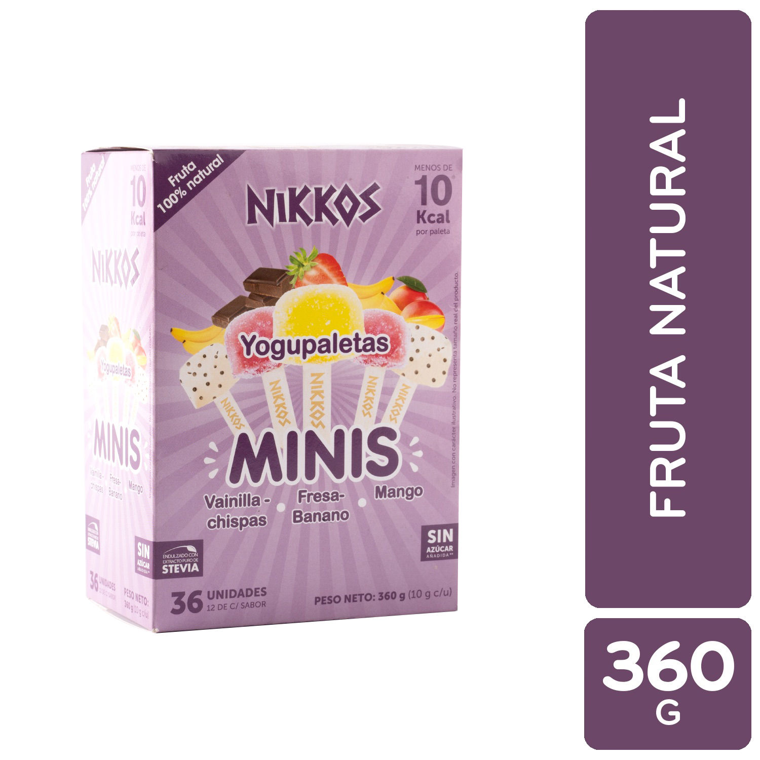 Paleta Mini Yogurt Nikkos Caja 360 G