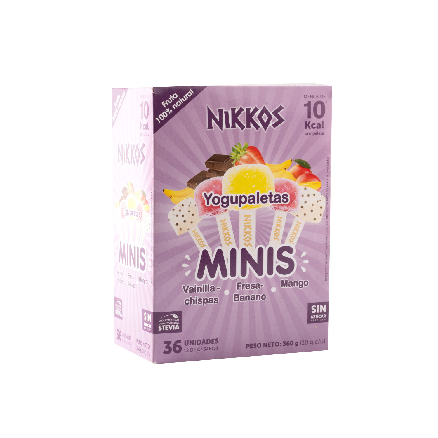 Paleta Mini Yogurt Nikkos Caja 360 G