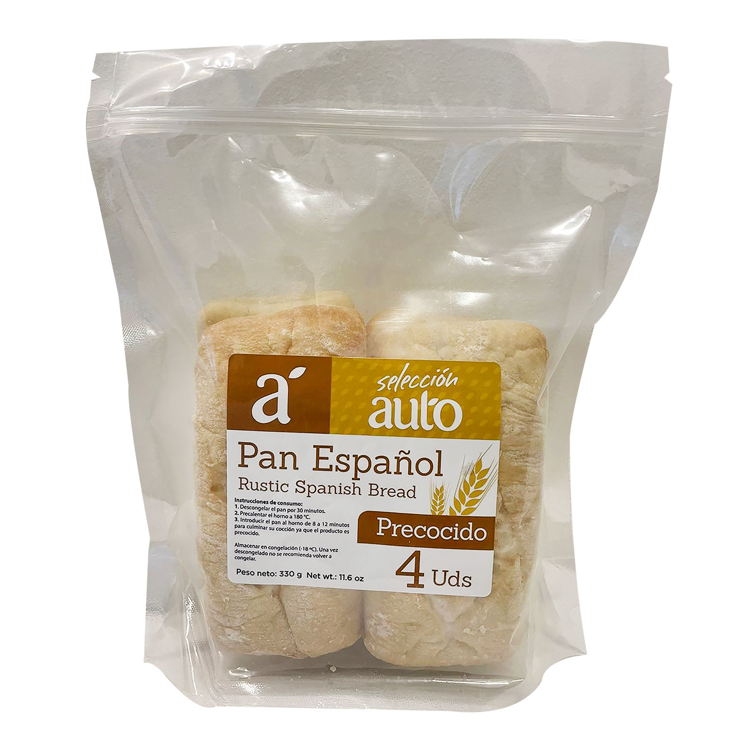 Pan Barra Espanol Seleccion Auto Paquete 330 G