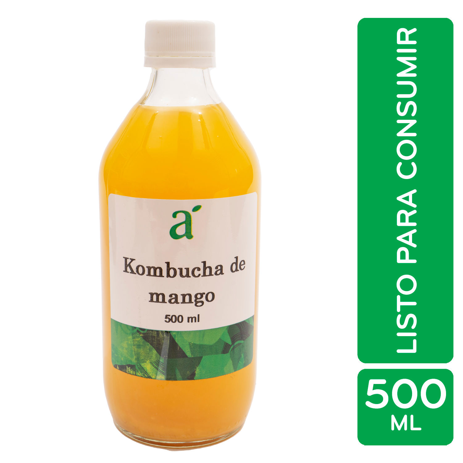 Jugo Kombucha Mango Auto Mercado Envase 500 Ml