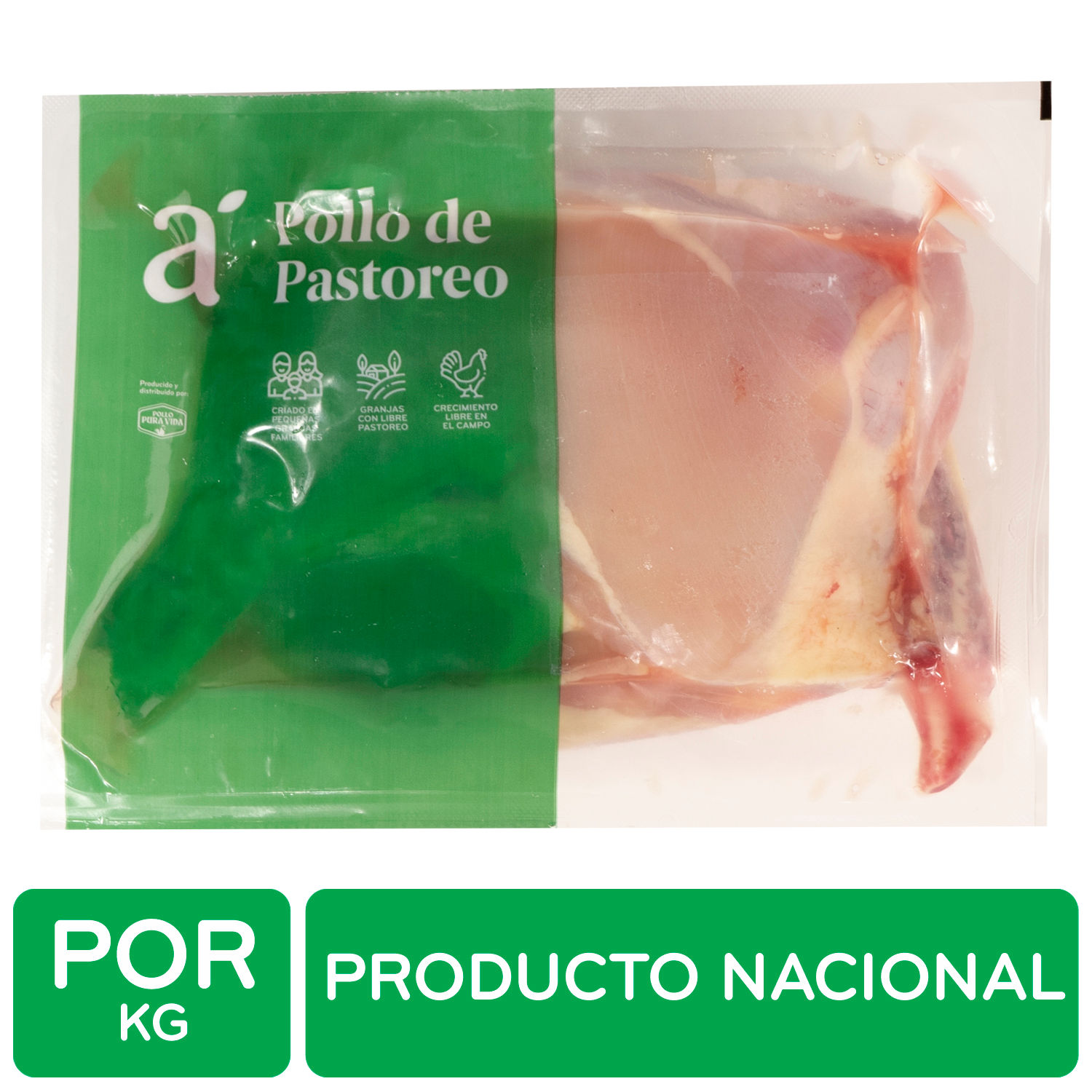 Muslo Pollo Sin Piel Pastoreo Auto Mercado Kilogramo