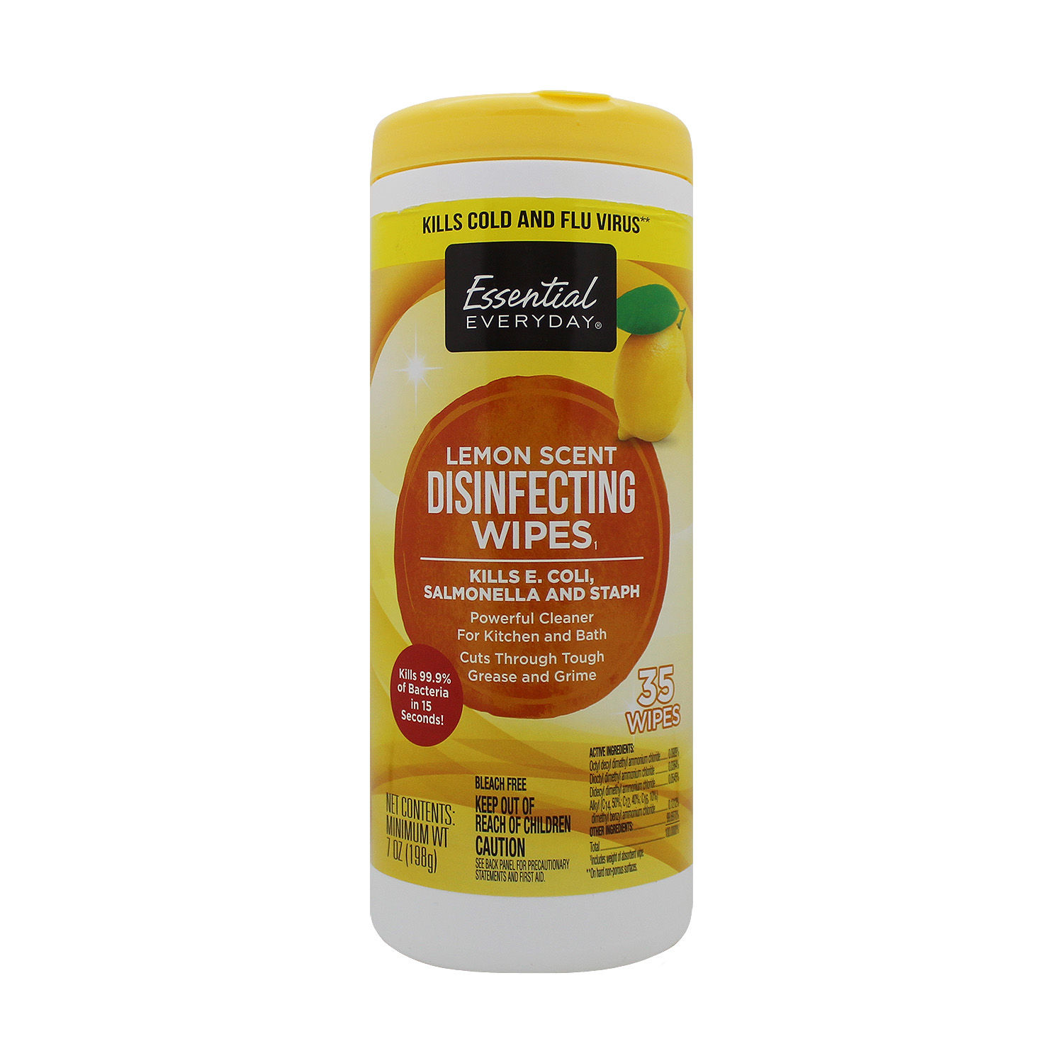 Toalla Desinfectante Multiuso Limon Essential Everyday Paquete 1 Unid