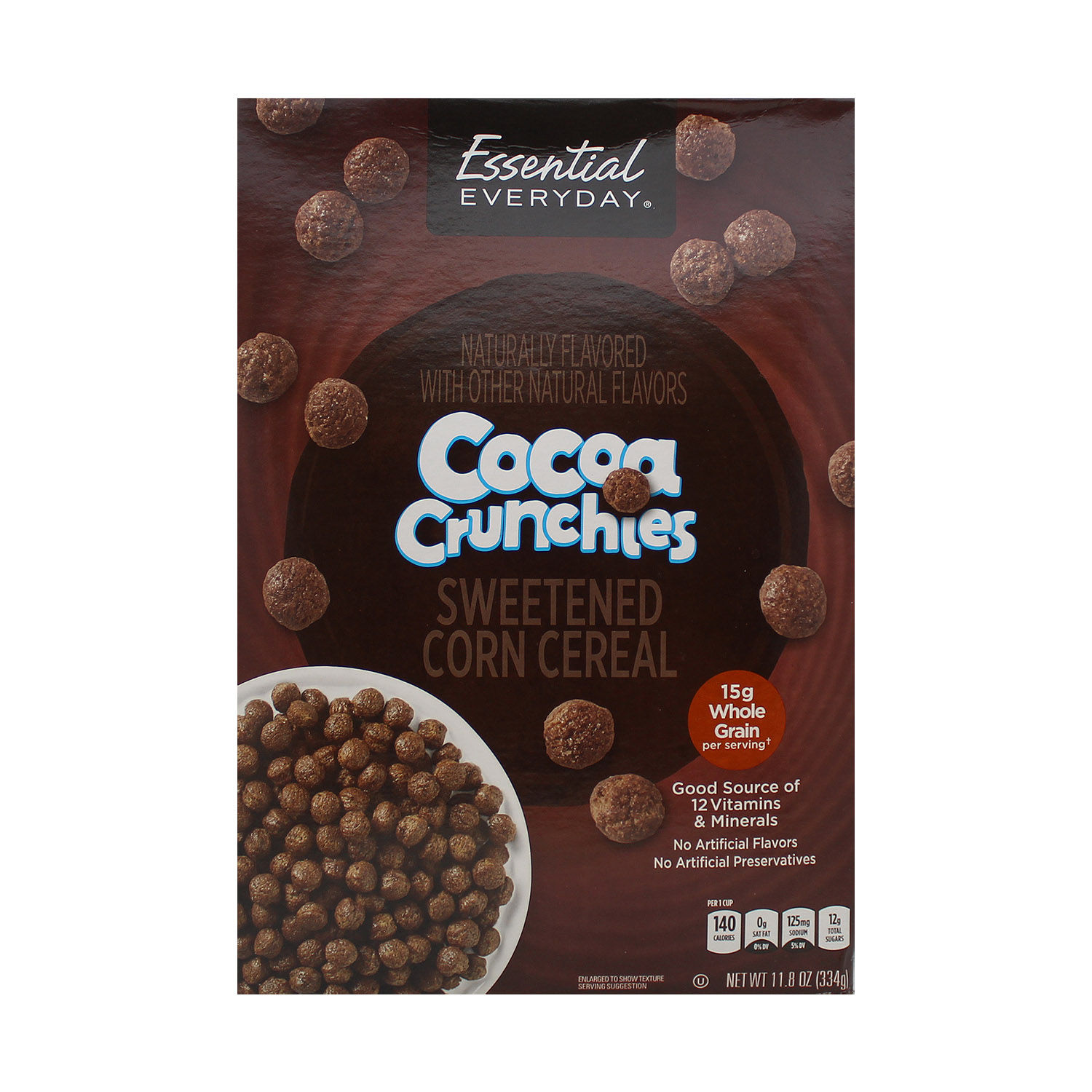 Cereal Cocoa Crunchies Essential Everyday Caja 334 G