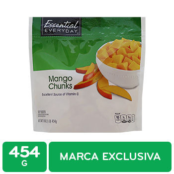 Mango Congelado Trozos Essential Everyday Paquete 454 G
