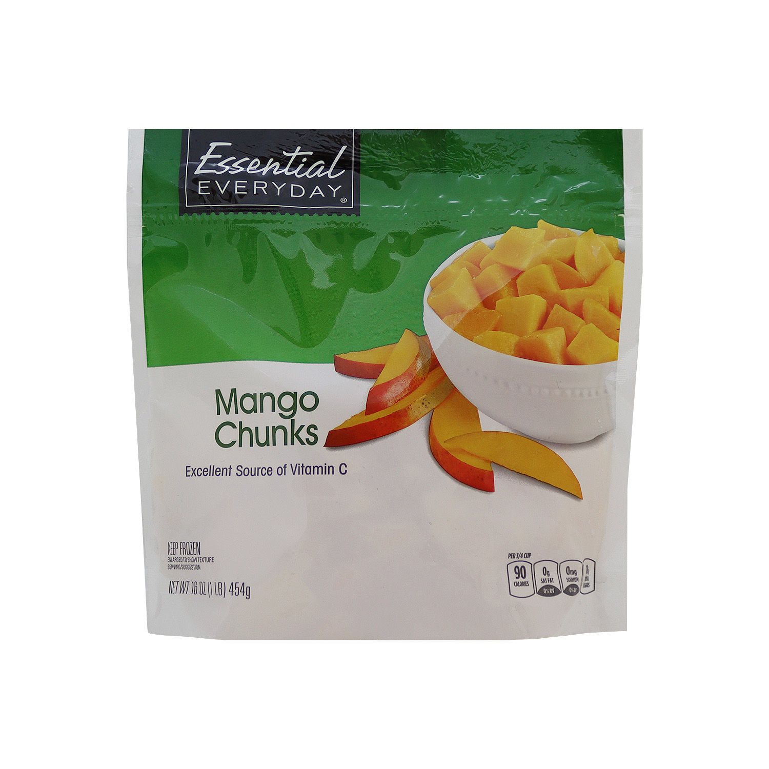 Mango Congelado Trozos Essential Everyday Paquete 454 G