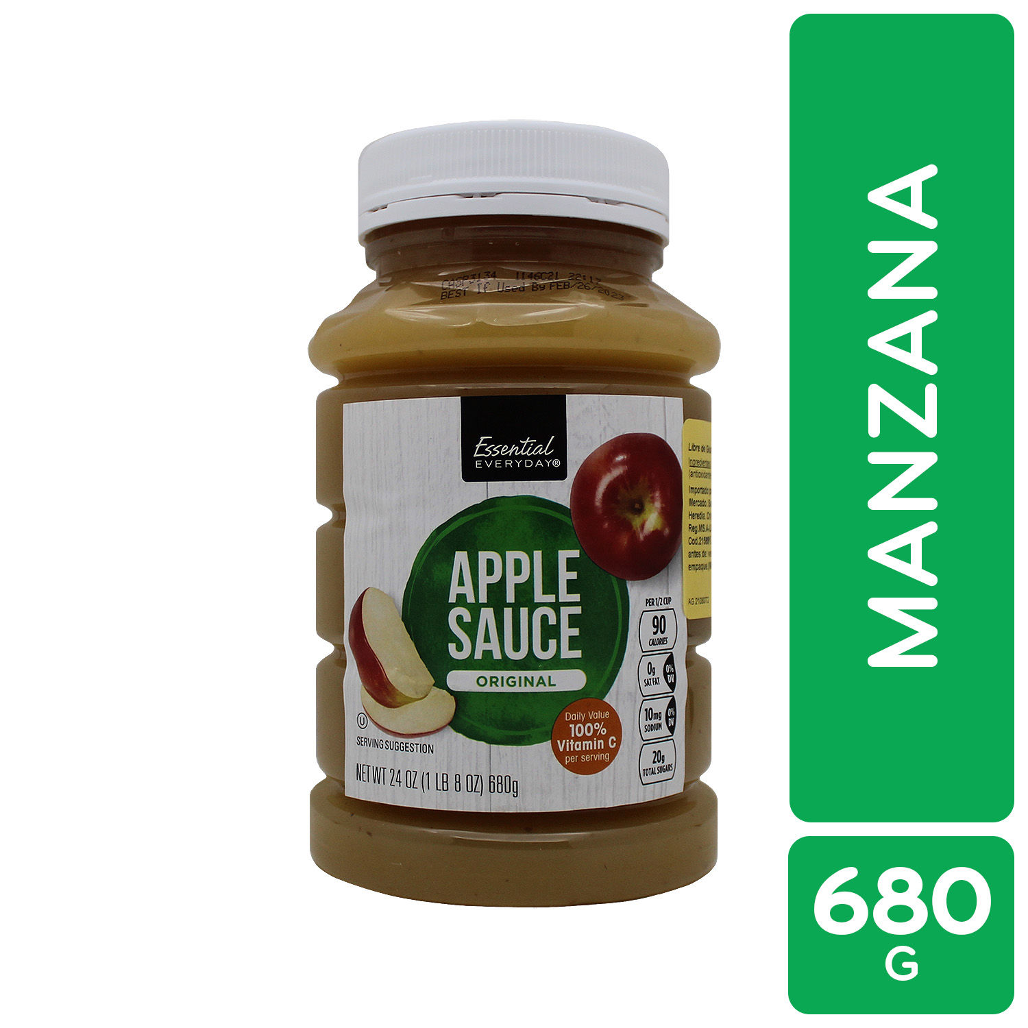 Salsa De Manzana Essential Everyday Frasco 680 G