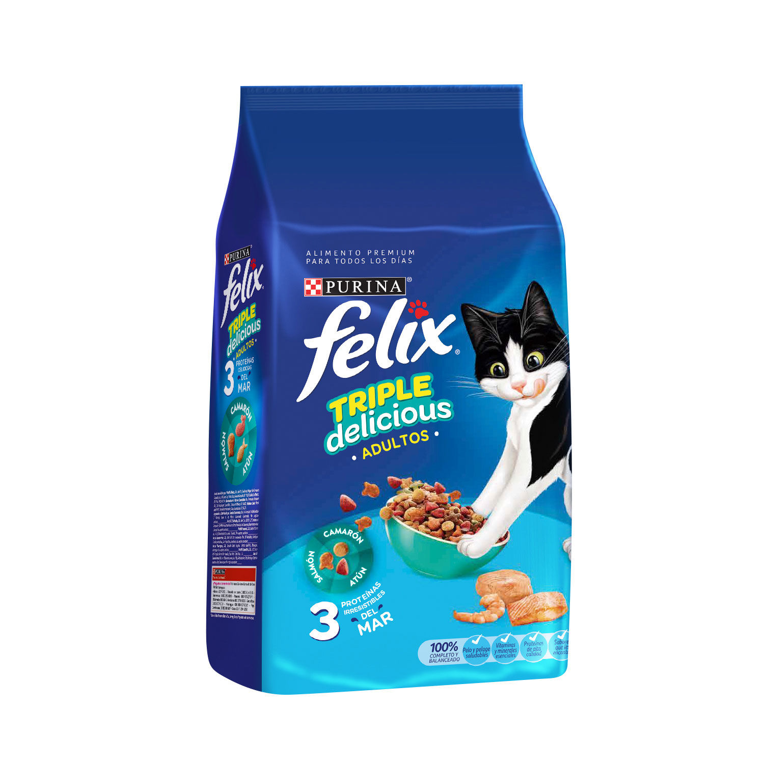 Alimento Gato Adulto Seco Sabor Mar Felix Bolsa 1.5 Kg