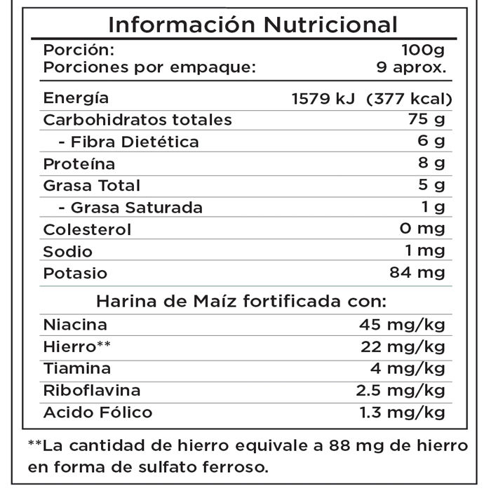 Harina Maiz Selección Auto Paquete 907 G