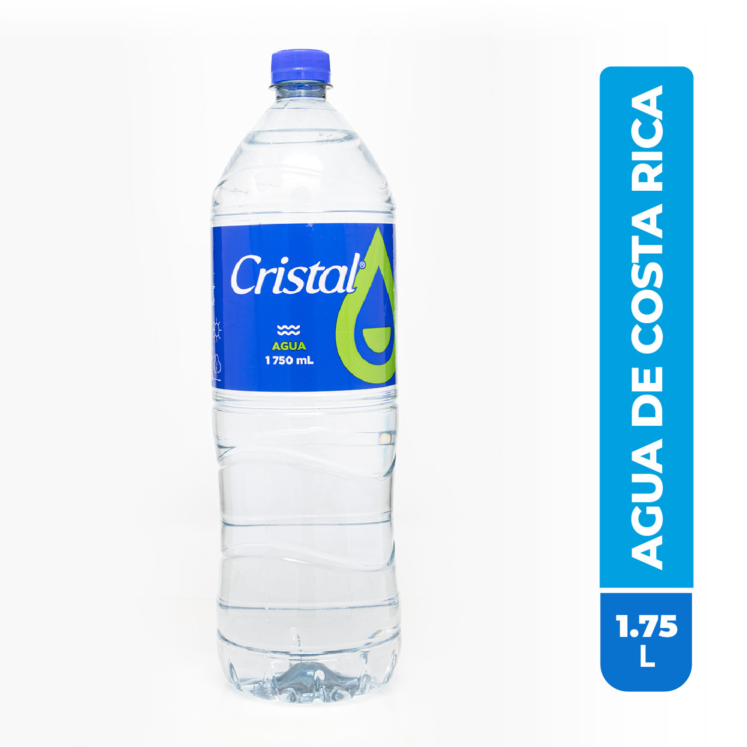 Botella de agua de cristal