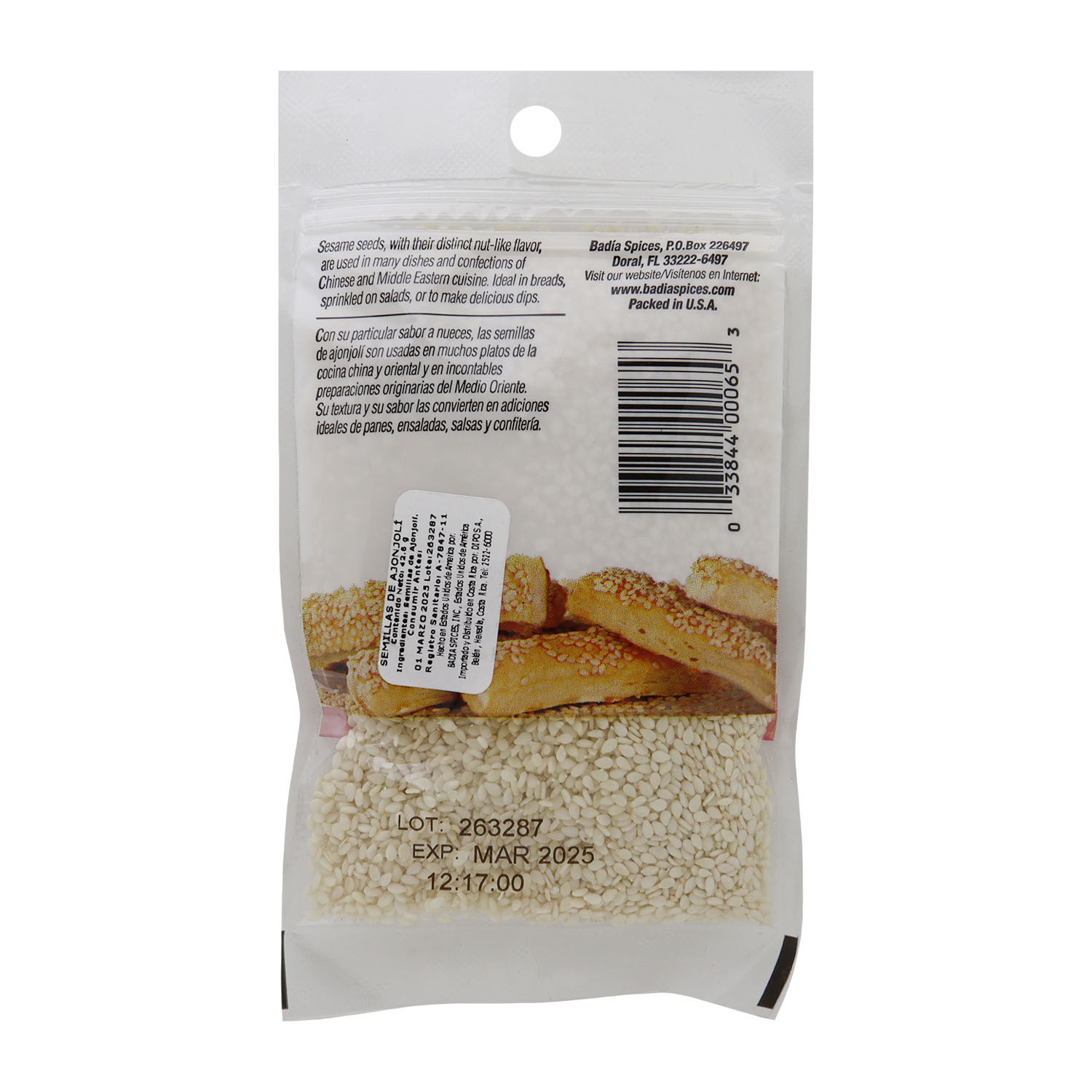 Ajonjoli Badia Paquete 42.6 G