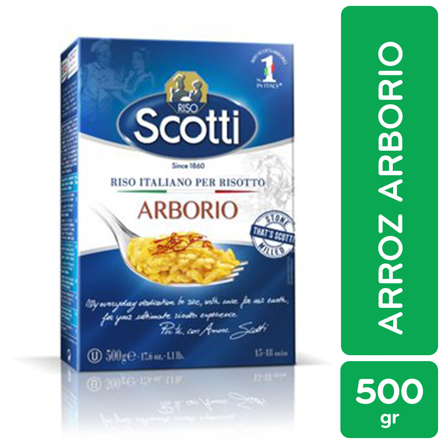 Arroz Preparado Arborio Scotti Caja 500 G