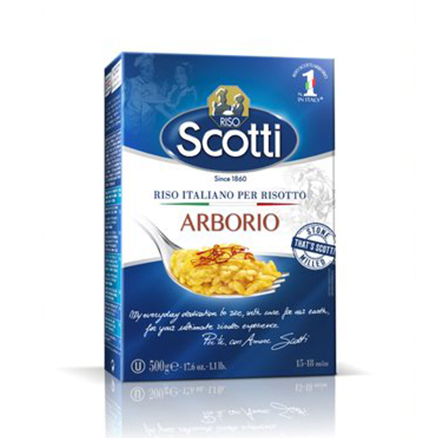 Arroz Preparado Arborio Scotti Caja 500 G