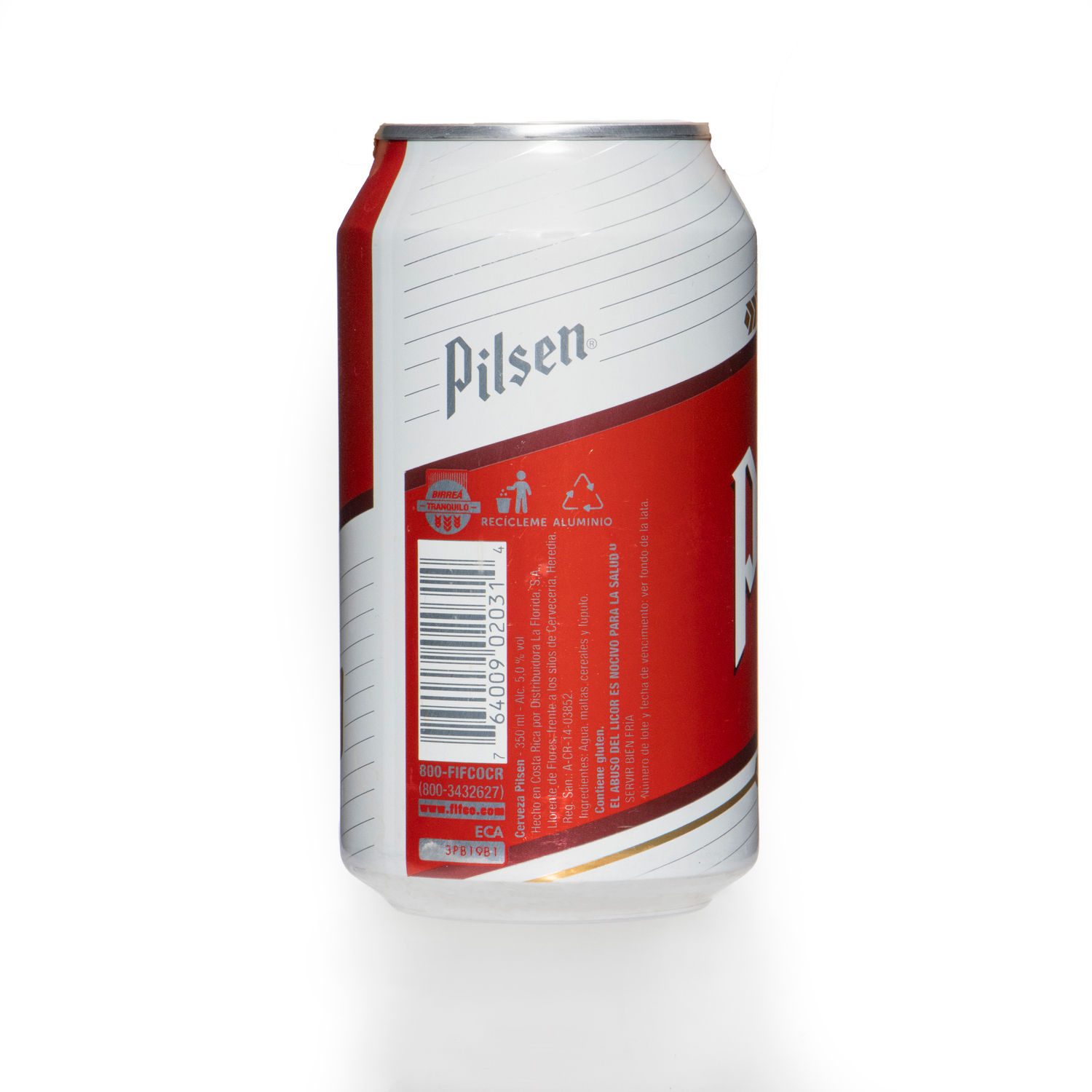 Cerveza Nacional Costa Rica Pilsen Lata 350 Ml