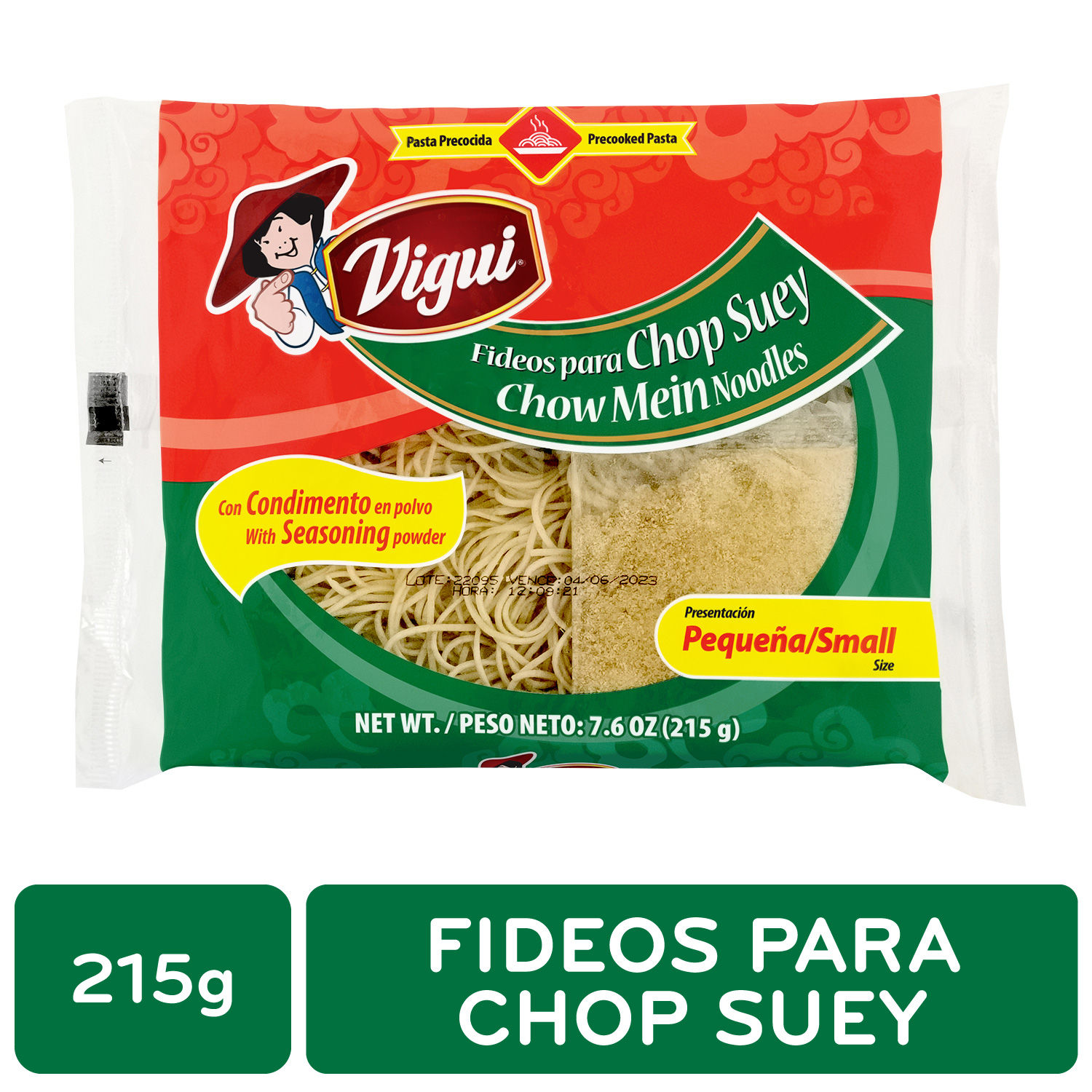 Pasta Alimenticia Oriental Chop Suey Vigui Paquete 215 G