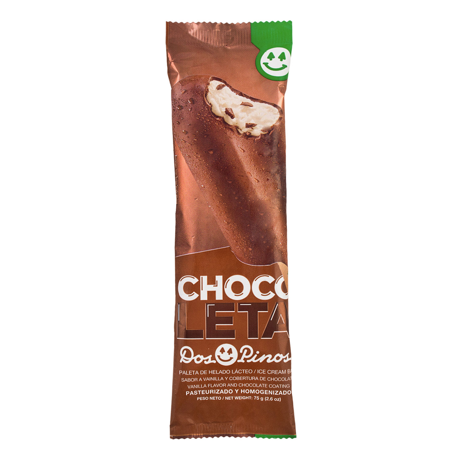 Paleta Chocoleta Dos Pinos Paquete 75 G