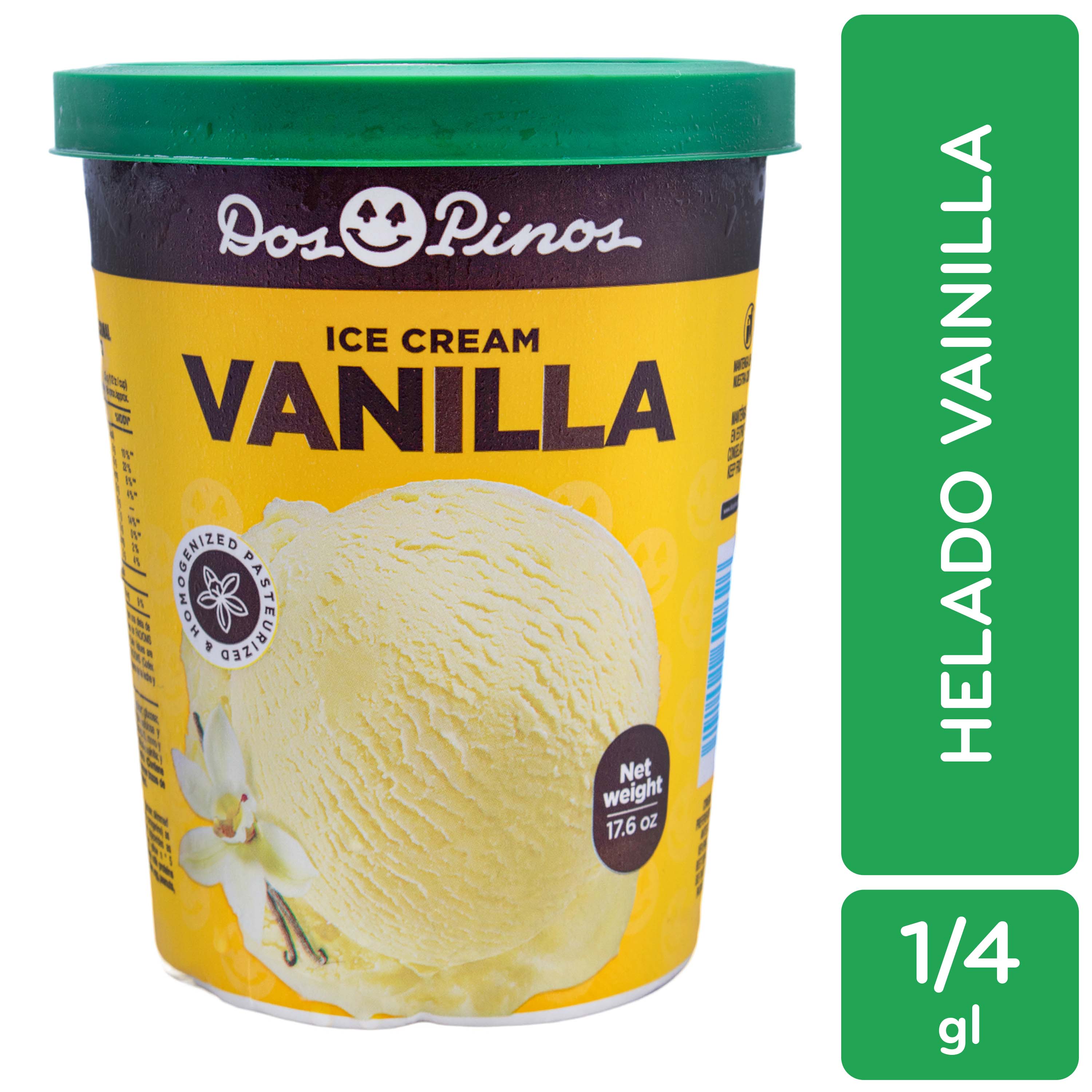 Helado Vainilla Dos Pinos Envase 499 G