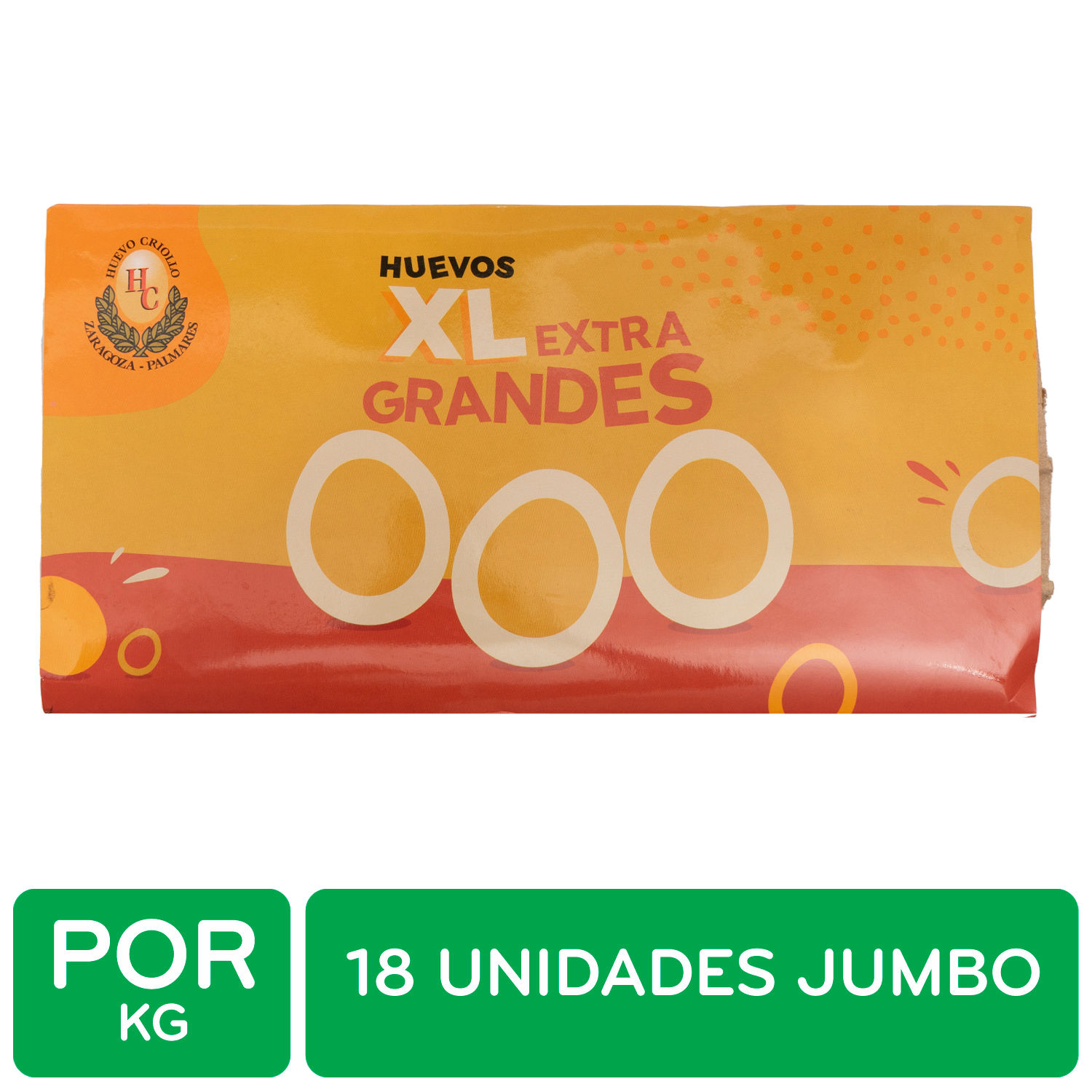 Huevo Rojo 18 Und Jumbo Yema Dorada Kilogramo