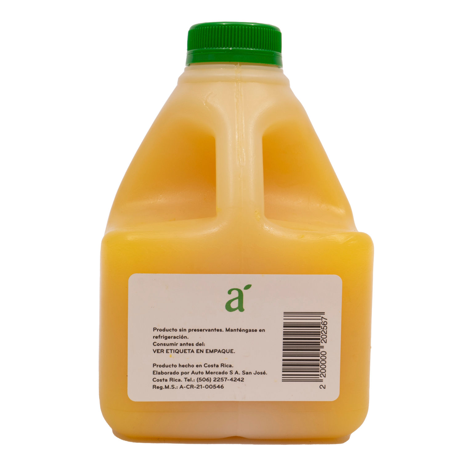 Jugo Naranja Natural Auto Mercado Envase 930 Ml