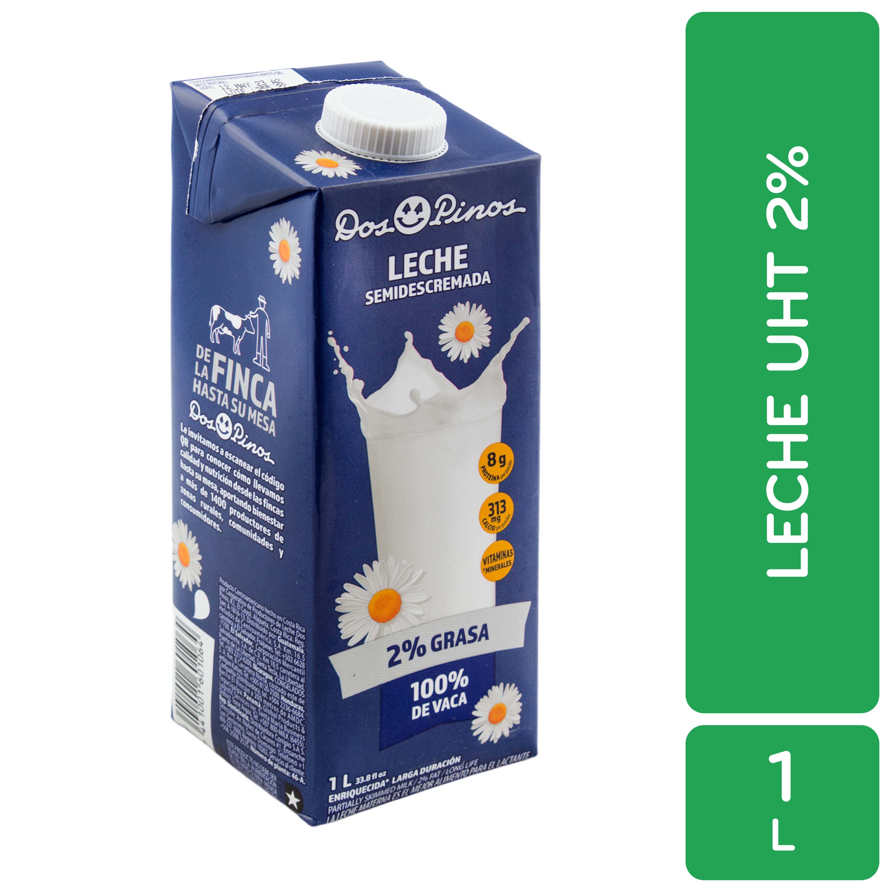 Leche Semi Descremada Dos Pinos Caja 1000 Ml