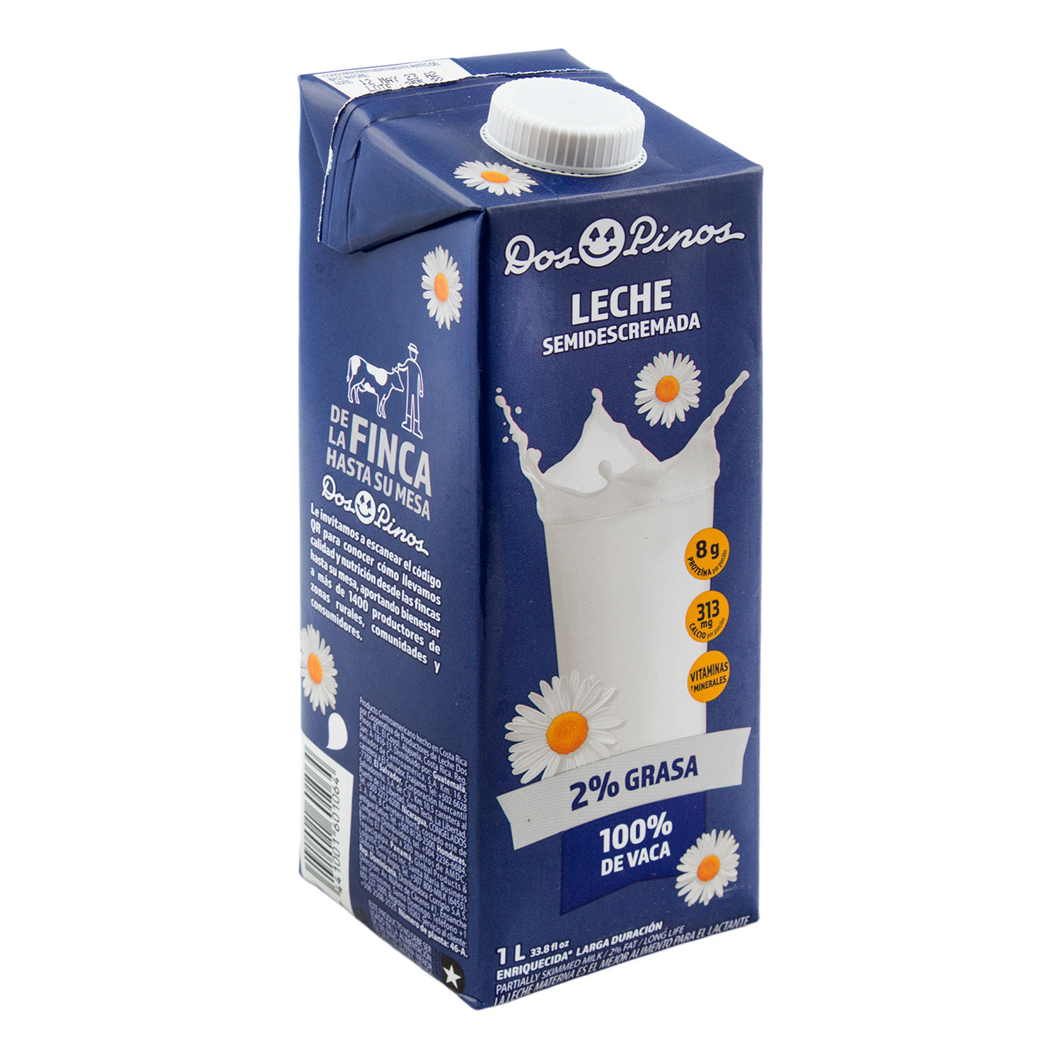 Leche Semi Descremada Dos Pinos Caja 1000 Ml