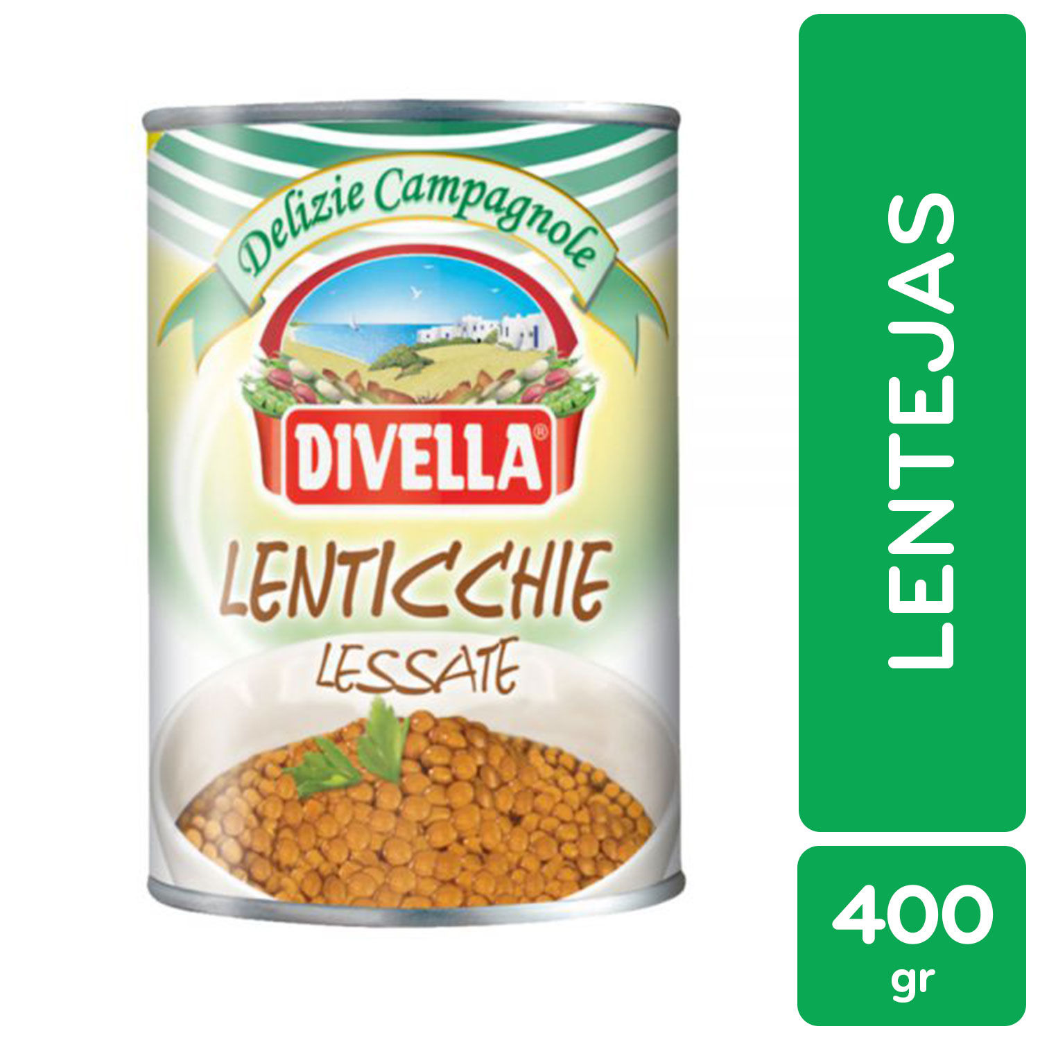 Lenteja Divella Lata 400 G